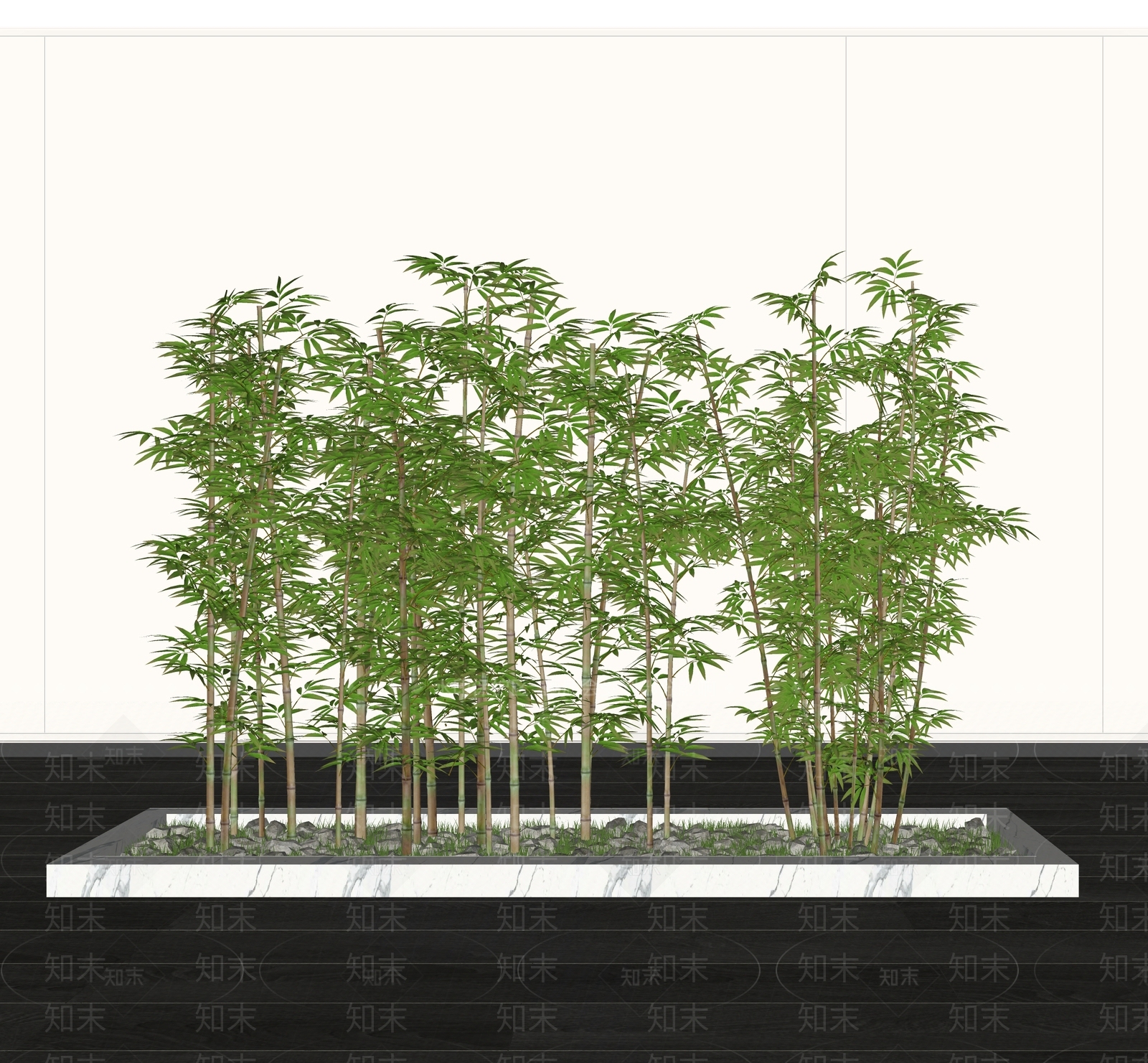 新中式竹子SU模型下载【ID:1106837737】
