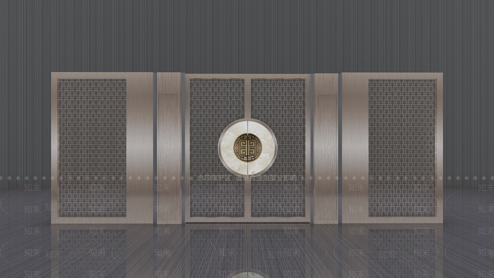 现代别墅大门SU模型下载【ID:1106840754】
