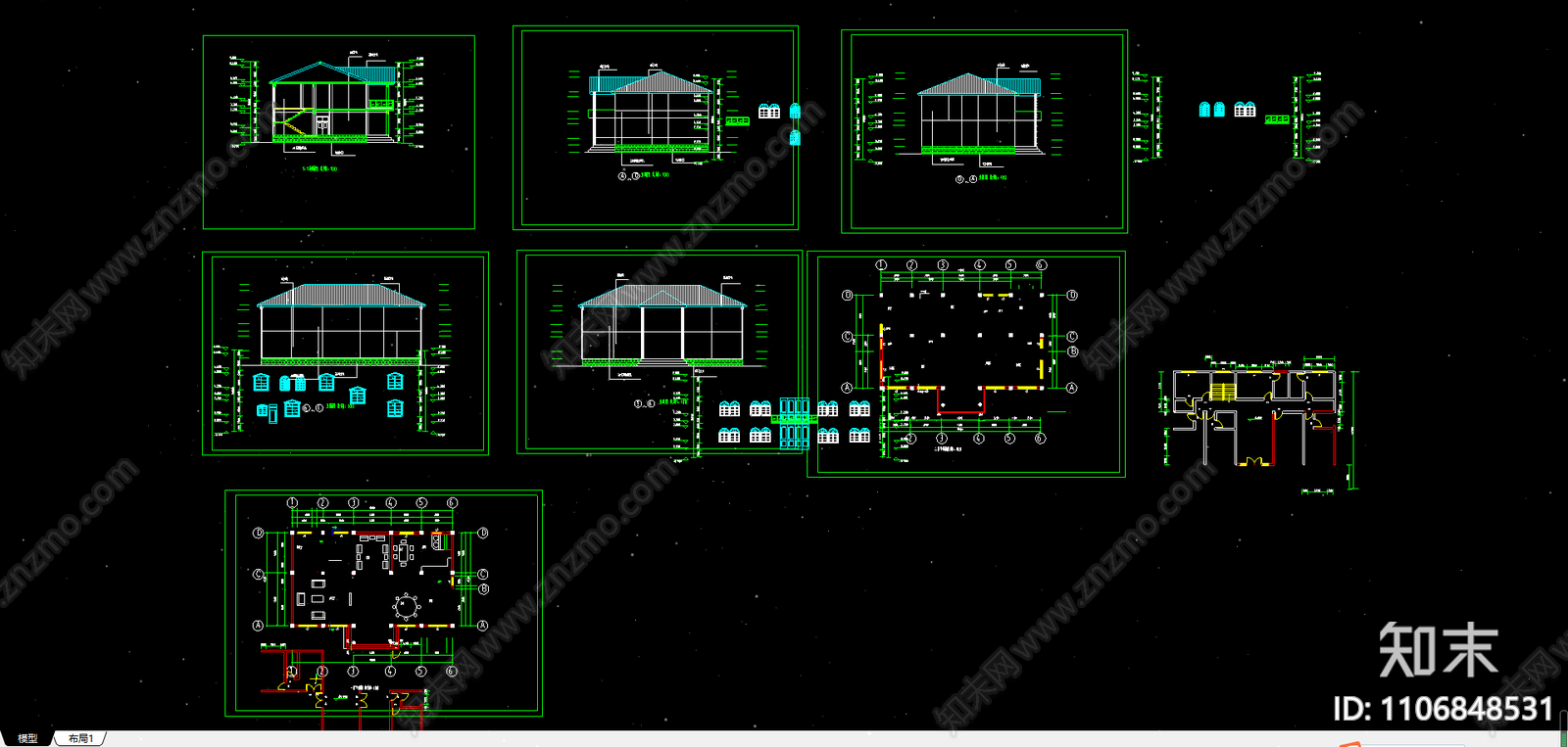 别墅外形设计方案施工图下载【ID:1106848531】