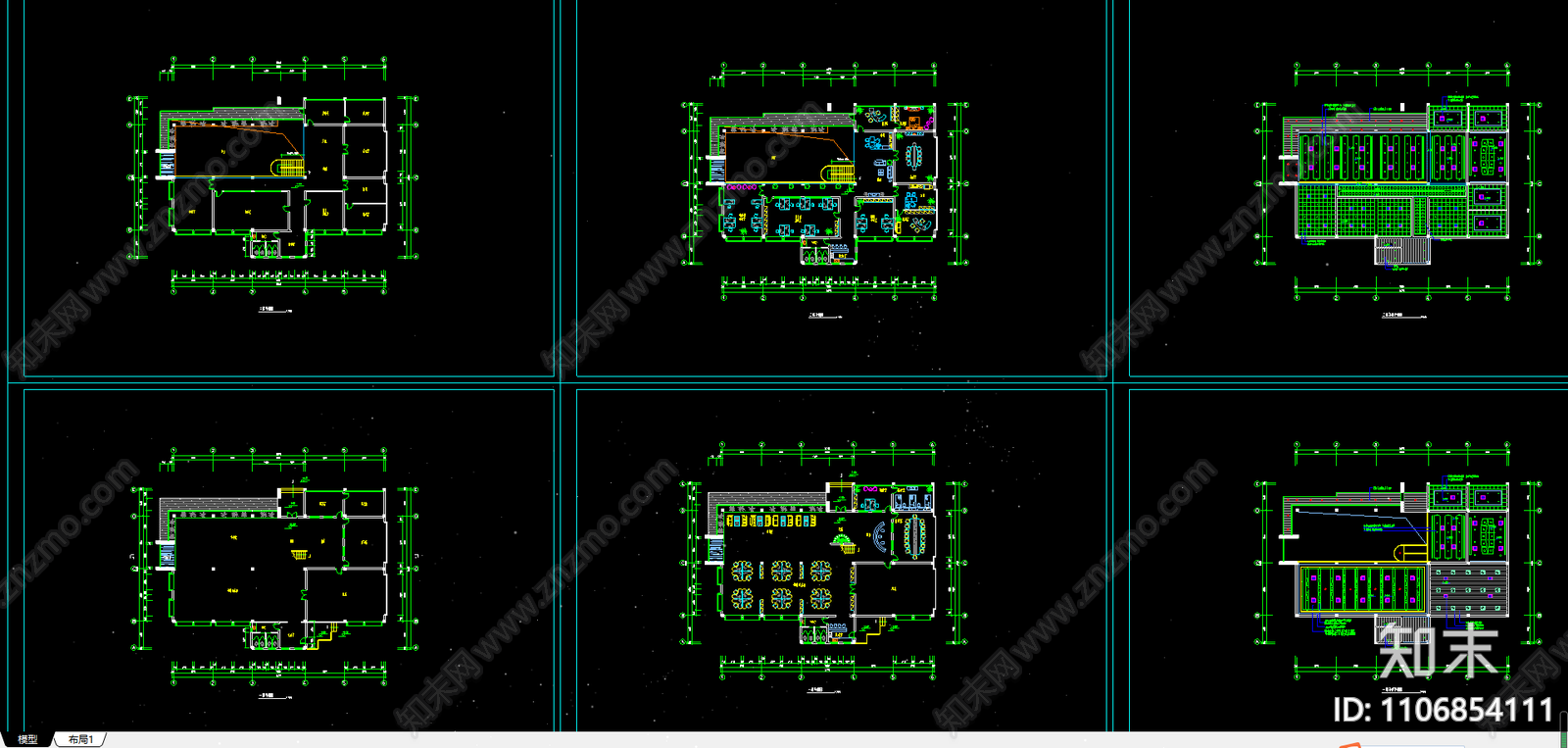 办公别墅建施图施工图下载【ID:1106854111】