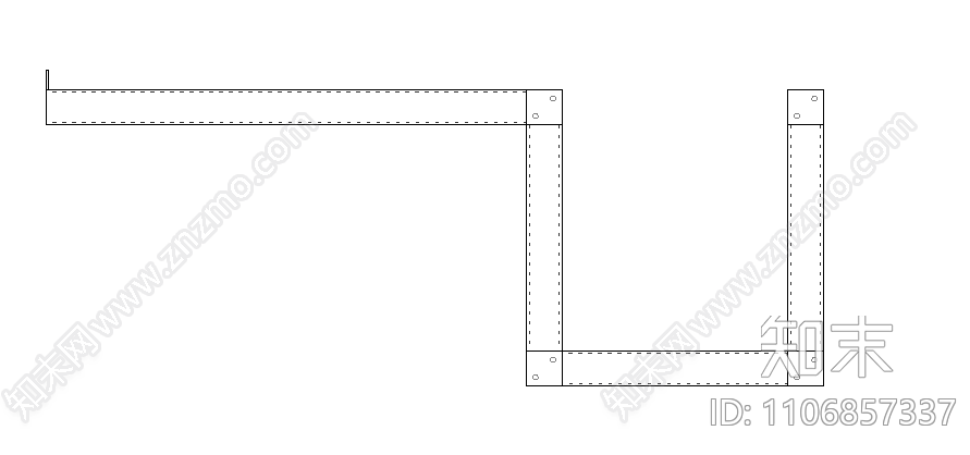 天花龙骨五金挂件cad施工图下载【ID:1106857337】