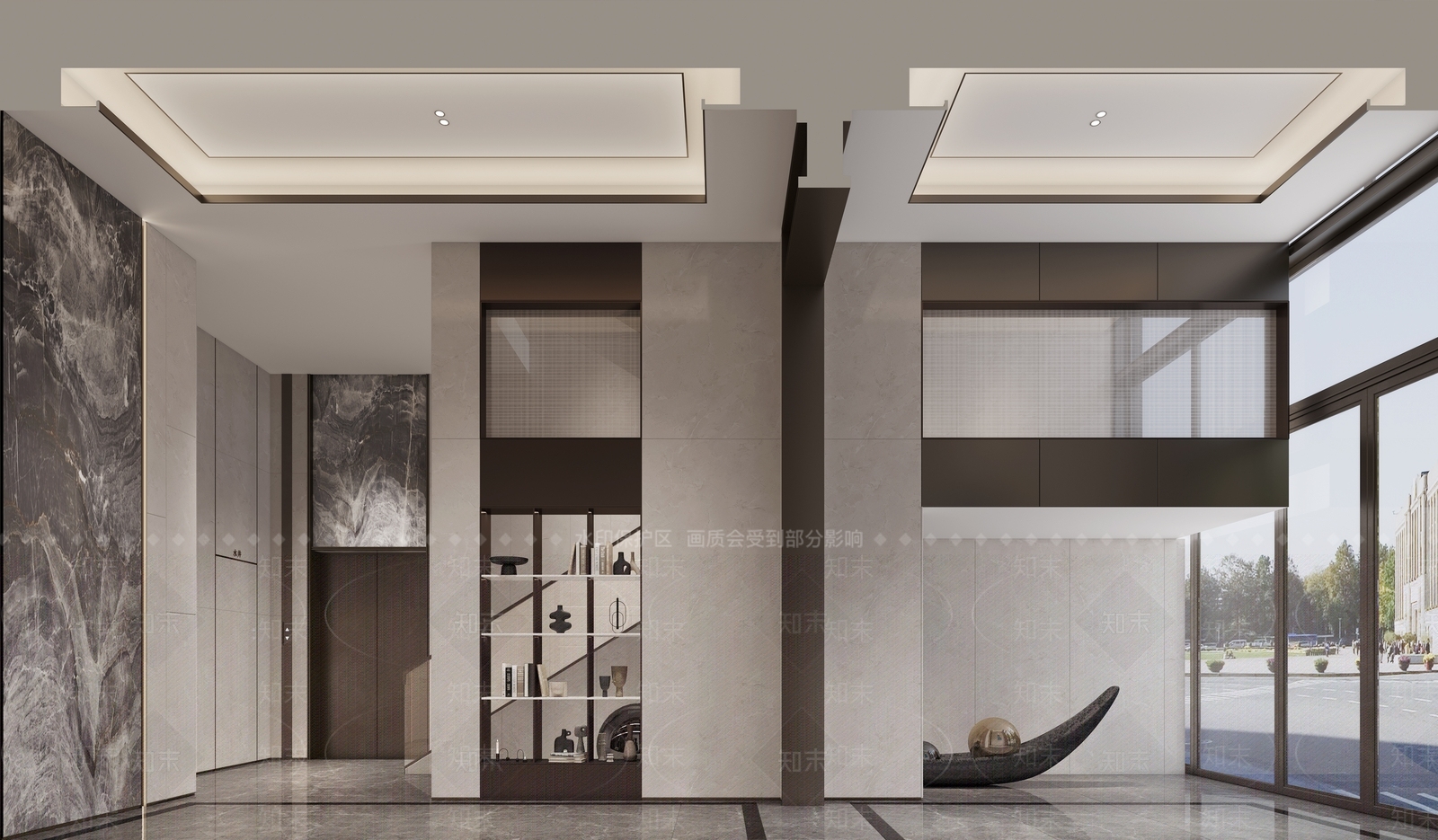 现代电梯间3D模型下载【ID:1106862074】