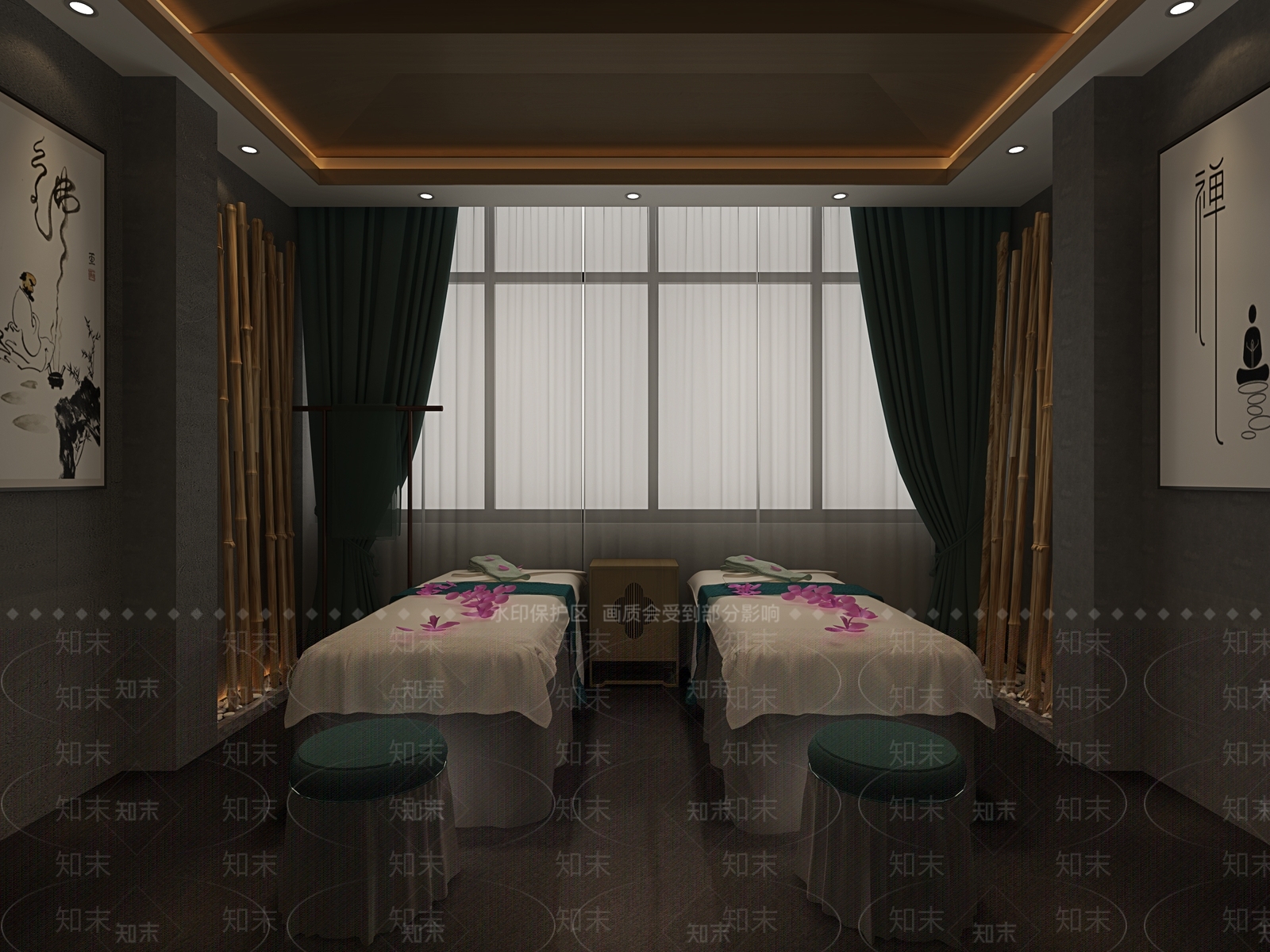 新中式采耳店包厢3D模型下载【ID:1106866789】