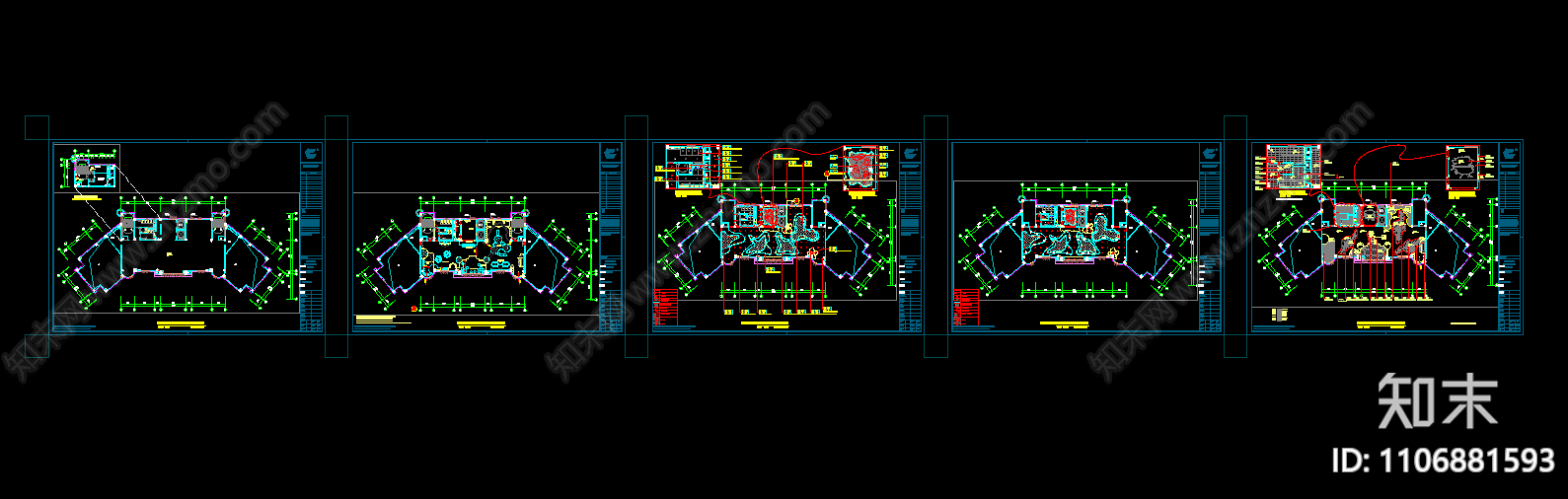儿童室内游乐园施工图cad施工图下载【ID:1106881593】