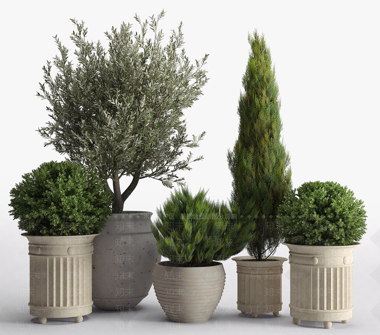 简欧花钵3D模型下载【ID:1106884444】