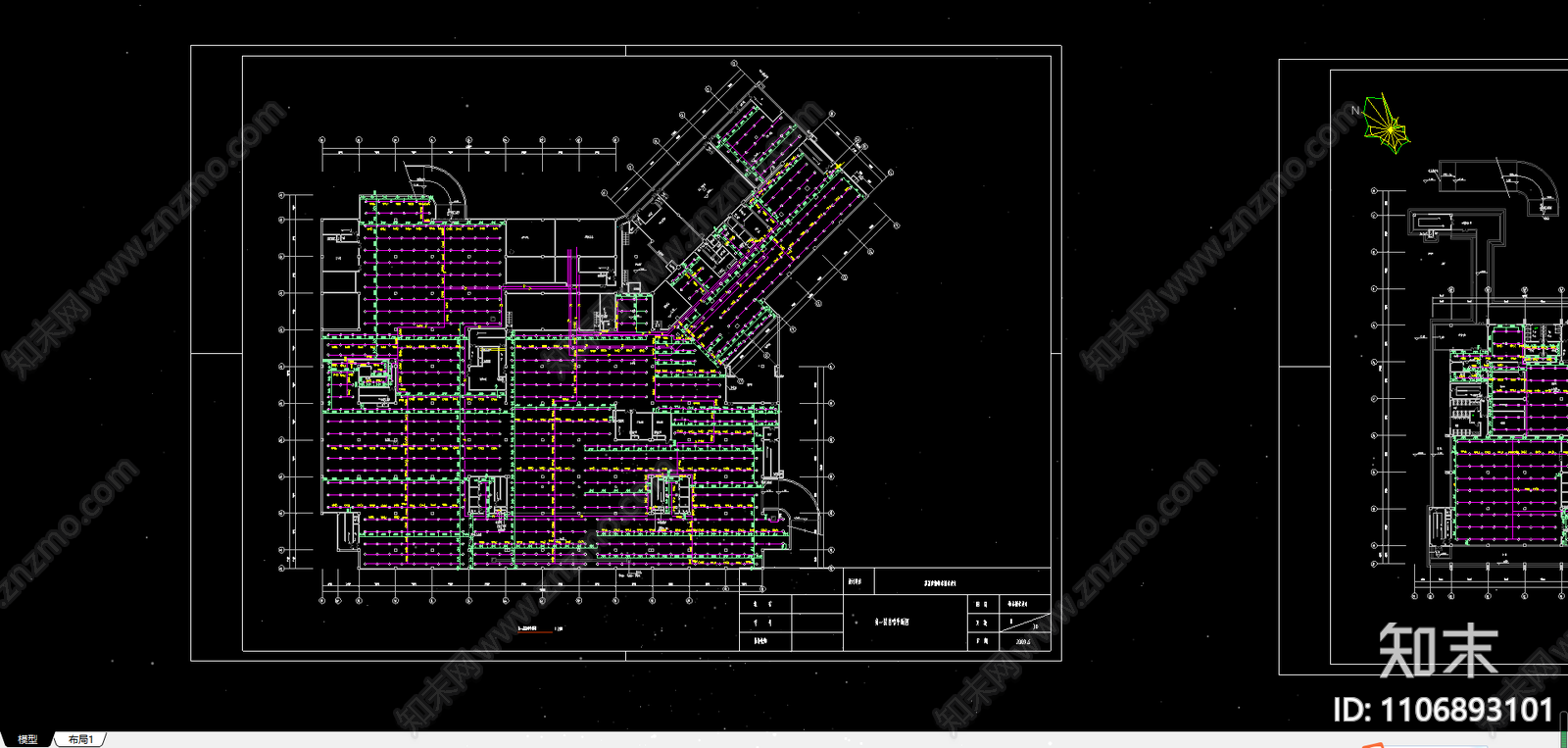 带地下室宾馆给排水全套图cad施工图下载【ID:1106893101】