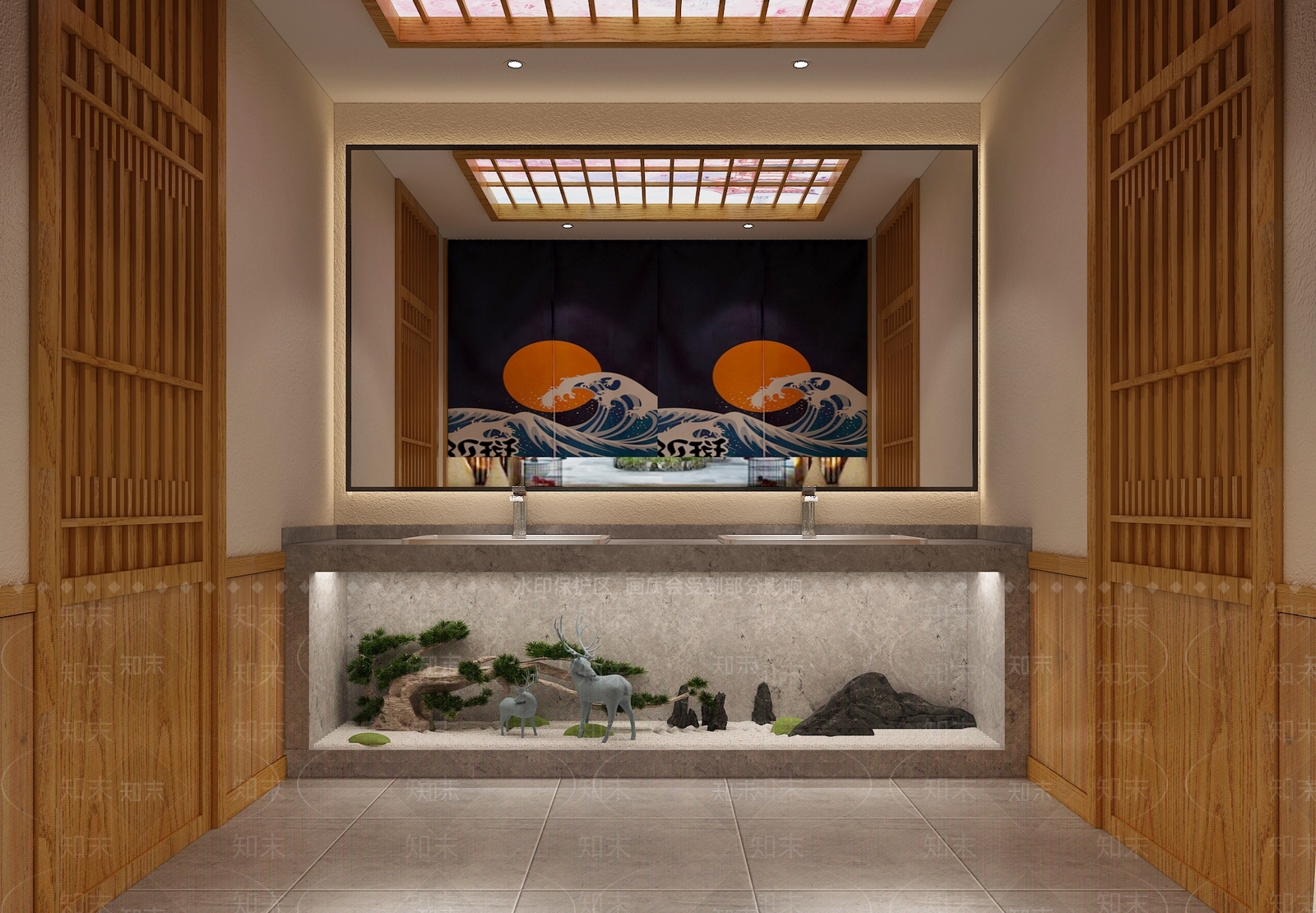 日式民宿卫生间3D模型下载【ID:1106897070】