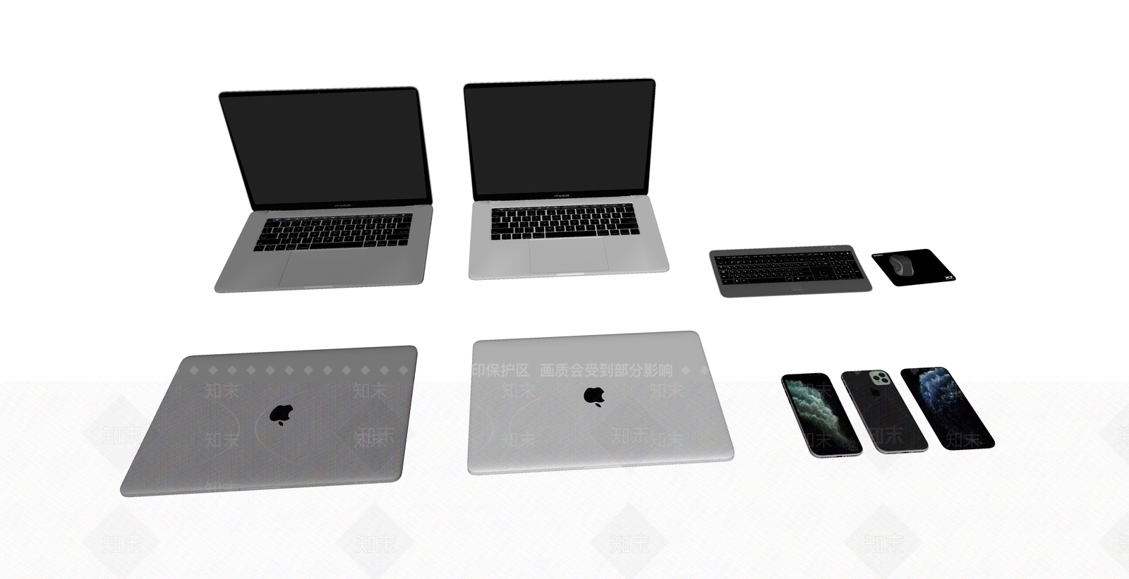 现代苹果笔记本电脑SU模型下载【ID:1106898609】