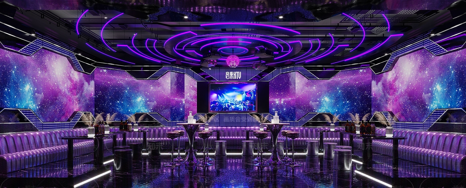 现代KTV包厢3D模型下载【ID:1106901296】