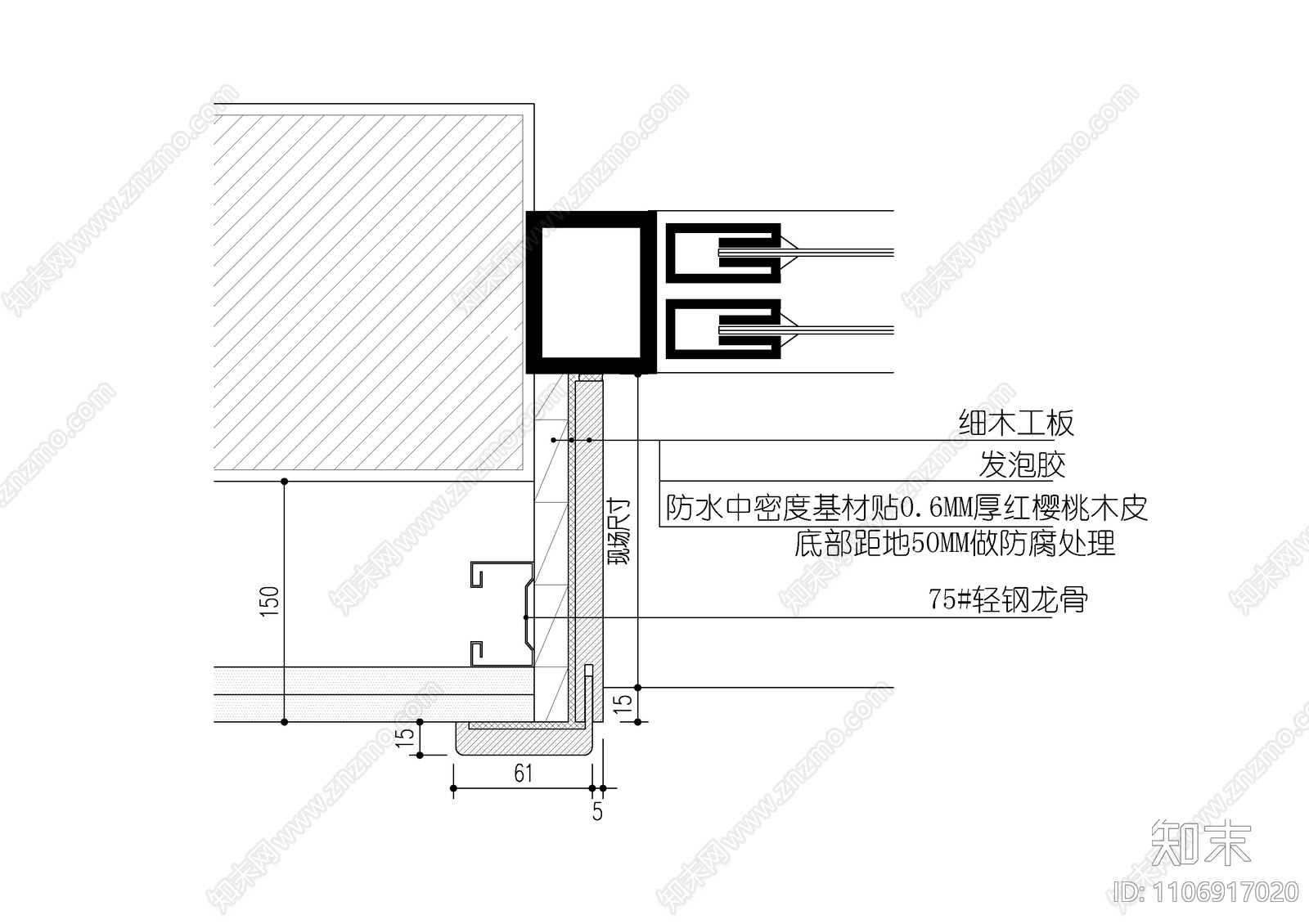 现代简约cad施工图下载【ID:1106917020】