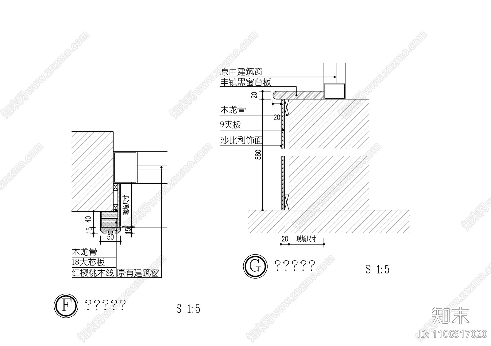 现代简约cad施工图下载【ID:1106917020】