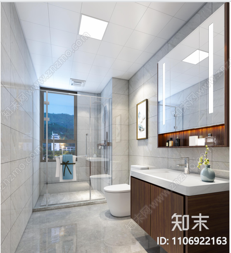 新中式家装施工图cad施工图下载【ID:1106922163】