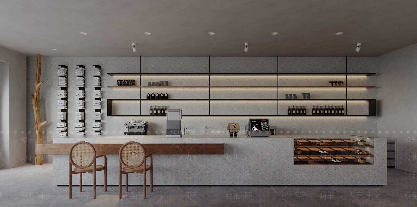 侘寂咖啡厅3D模型下载【ID:1106933017】