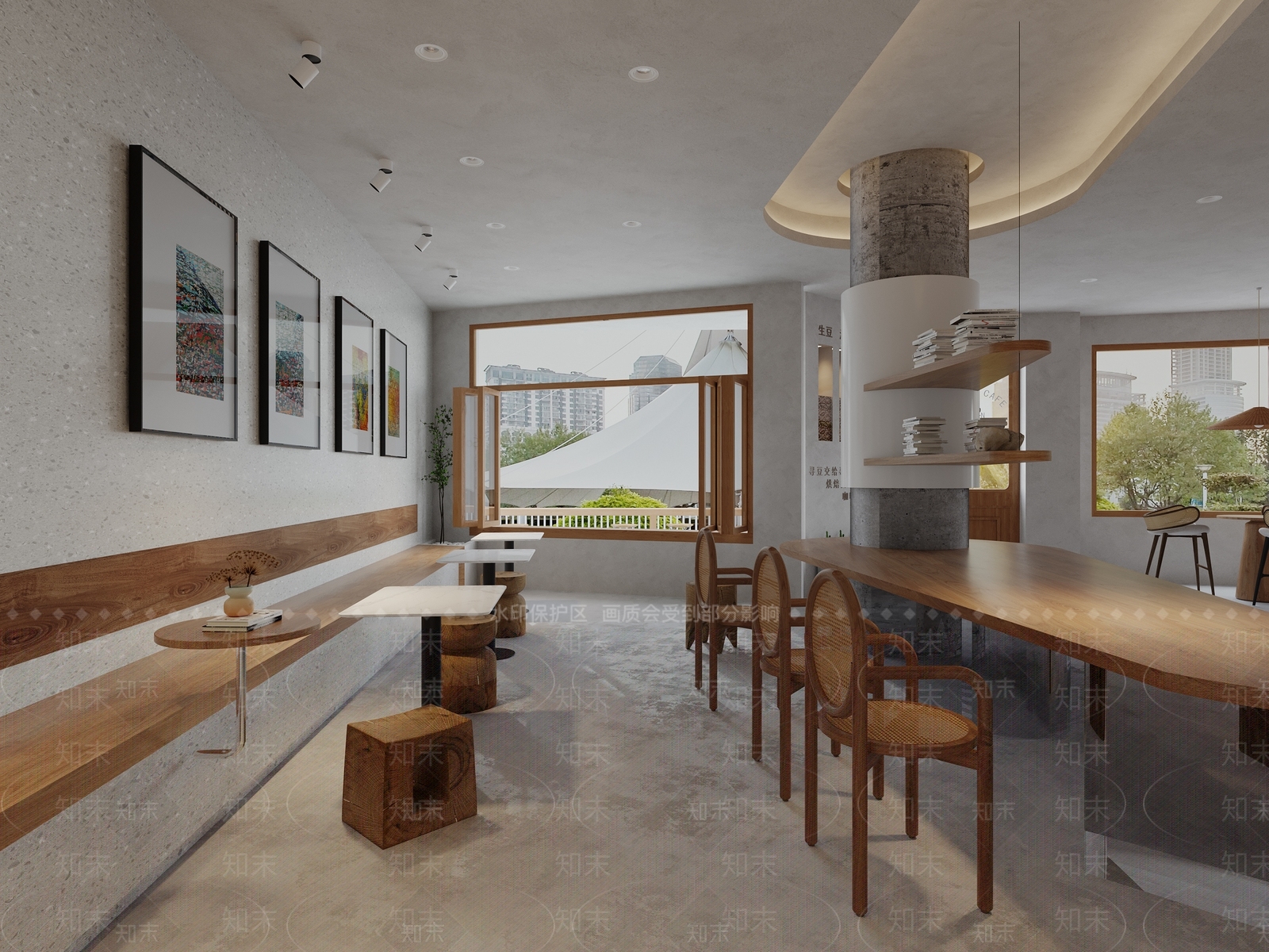 侘寂咖啡厅3D模型下载【ID:1106933017】