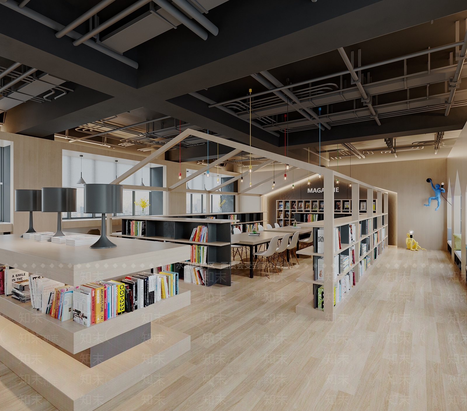 现代书店3D模型下载【ID:1106951729】