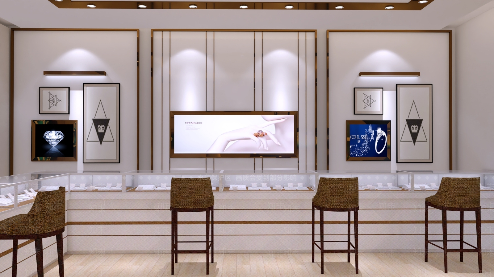 现代珠宝店SU模型下载【ID:1107324975】
