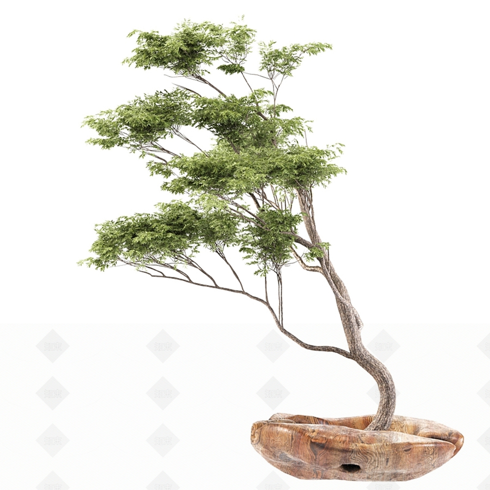 现代树池3D模型下载【ID:1106975550】