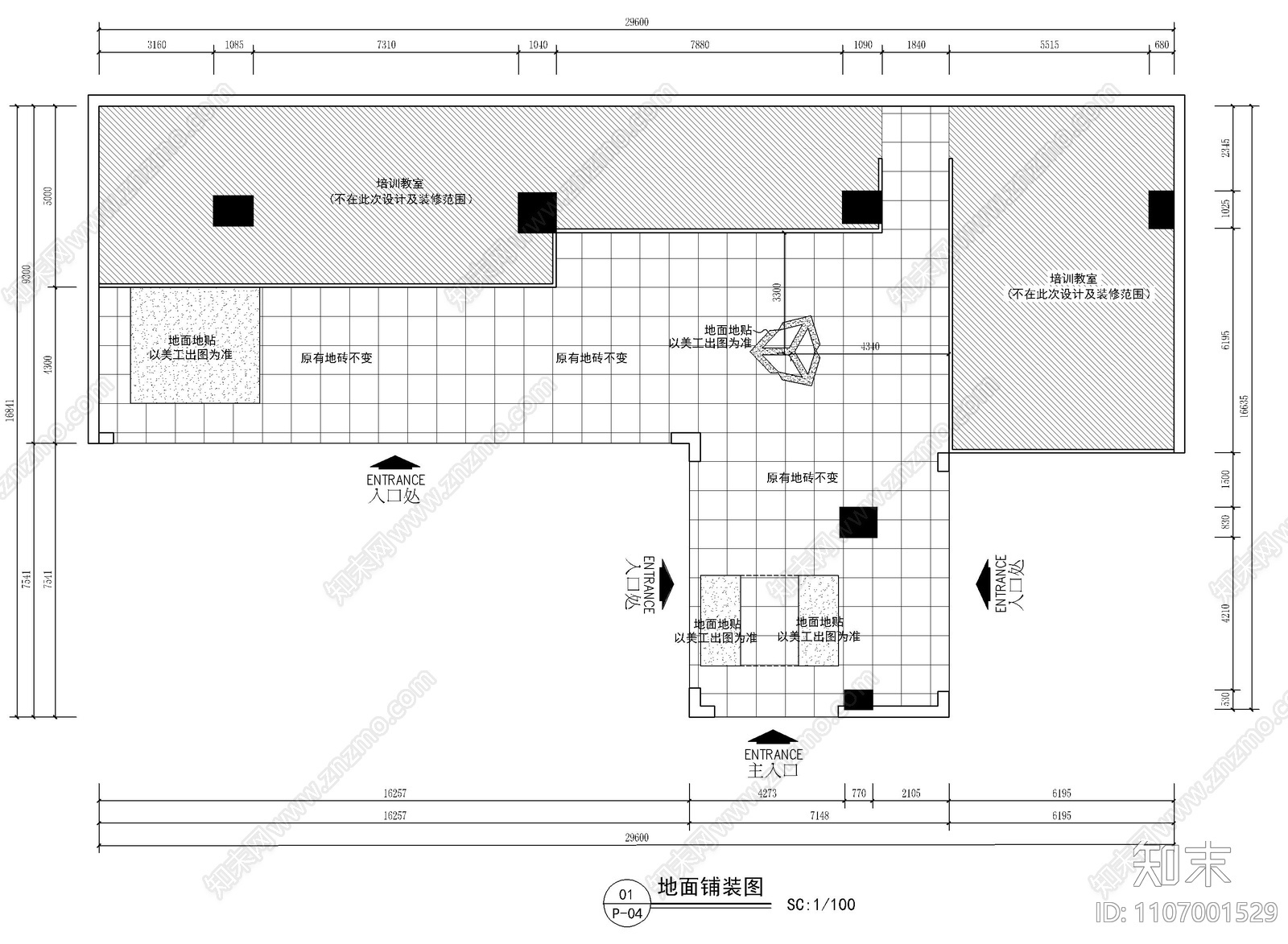 智能VR体验售卖馆CAD施工图施工图下载【ID:1107001529】