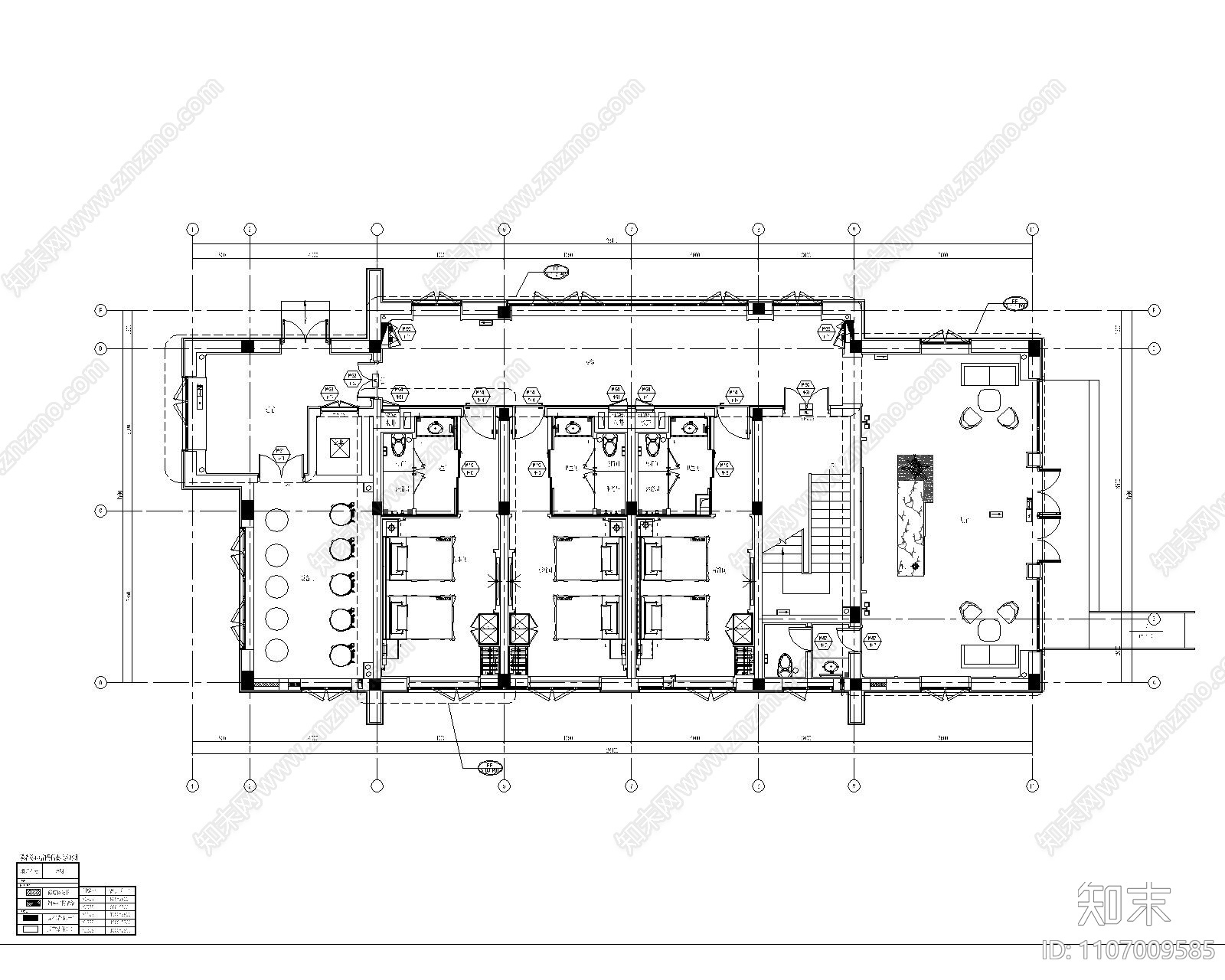 河北某酒店施工图cad施工图下载【ID:1107009585】