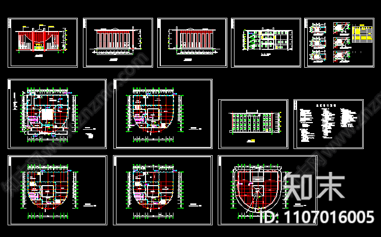 城建图书馆设计CAD方案图施工图下载【ID:1107016005】