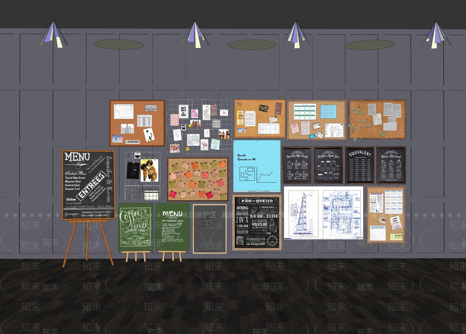 现代展示用品SU模型下载【ID:1107023313】
