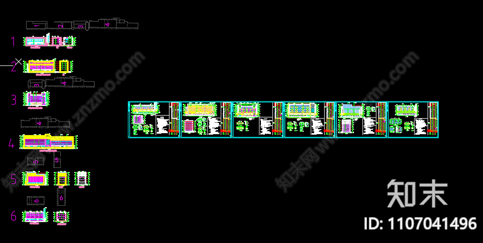 建设南路改造建筑图低版本cad施工图下载【ID:1107041496】