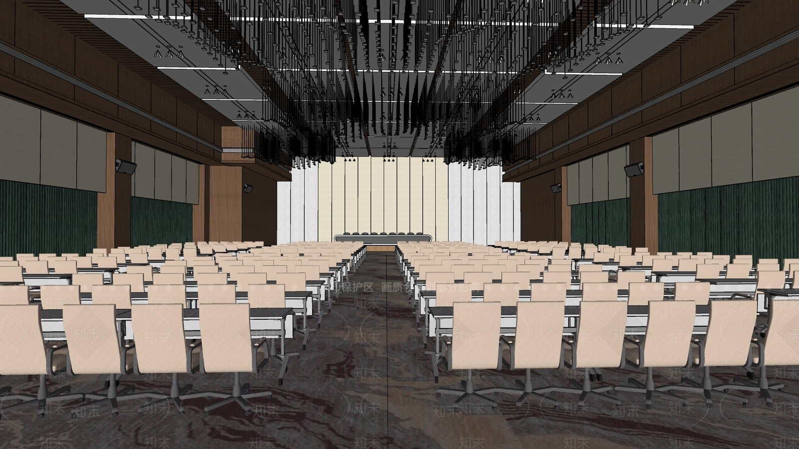 现代会议大厅SU模型下载【ID:1107046263】