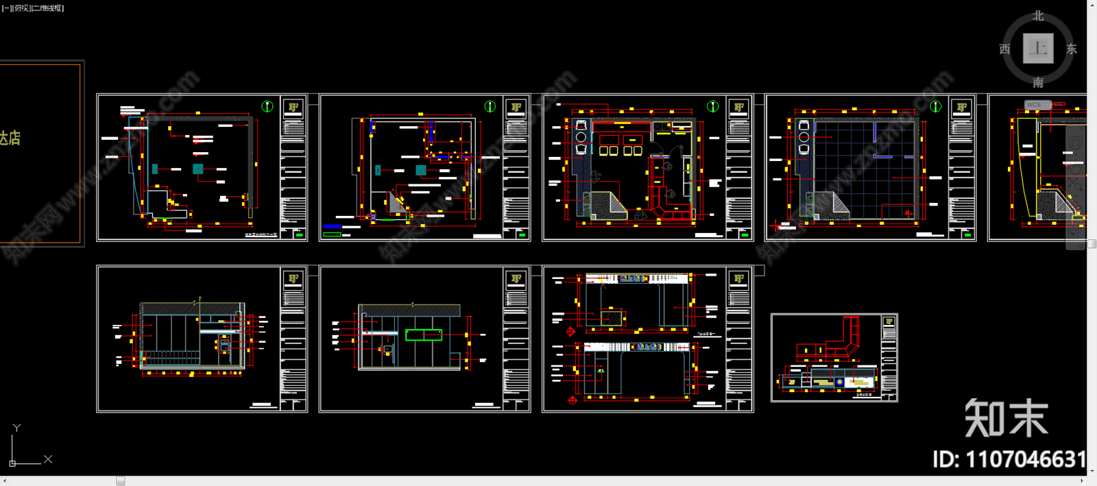 煌上煌餐厅全套施工图施工图下载【ID:1107046631】