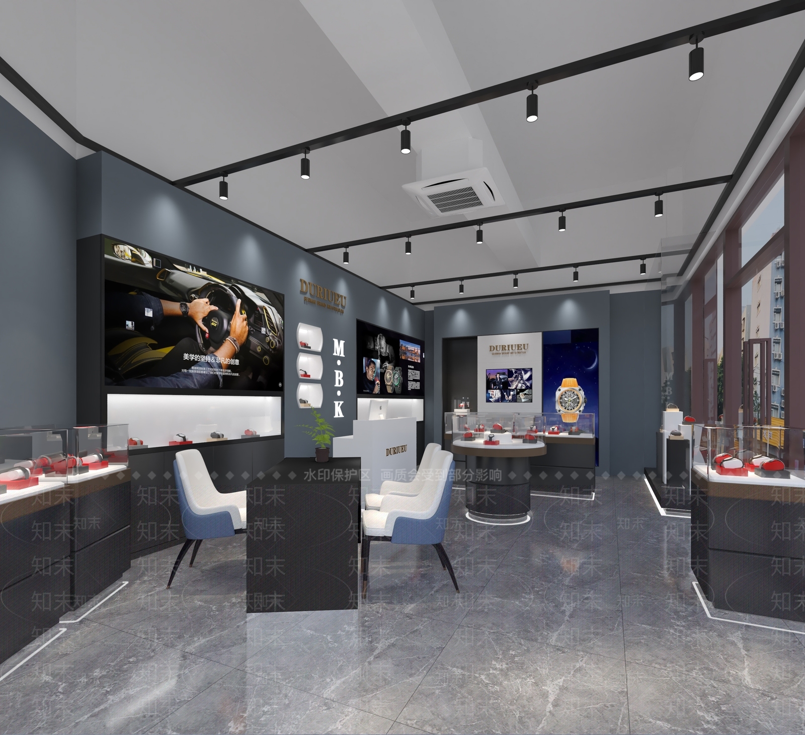 现代手表首饰店3D模型下载【ID:1107050800】