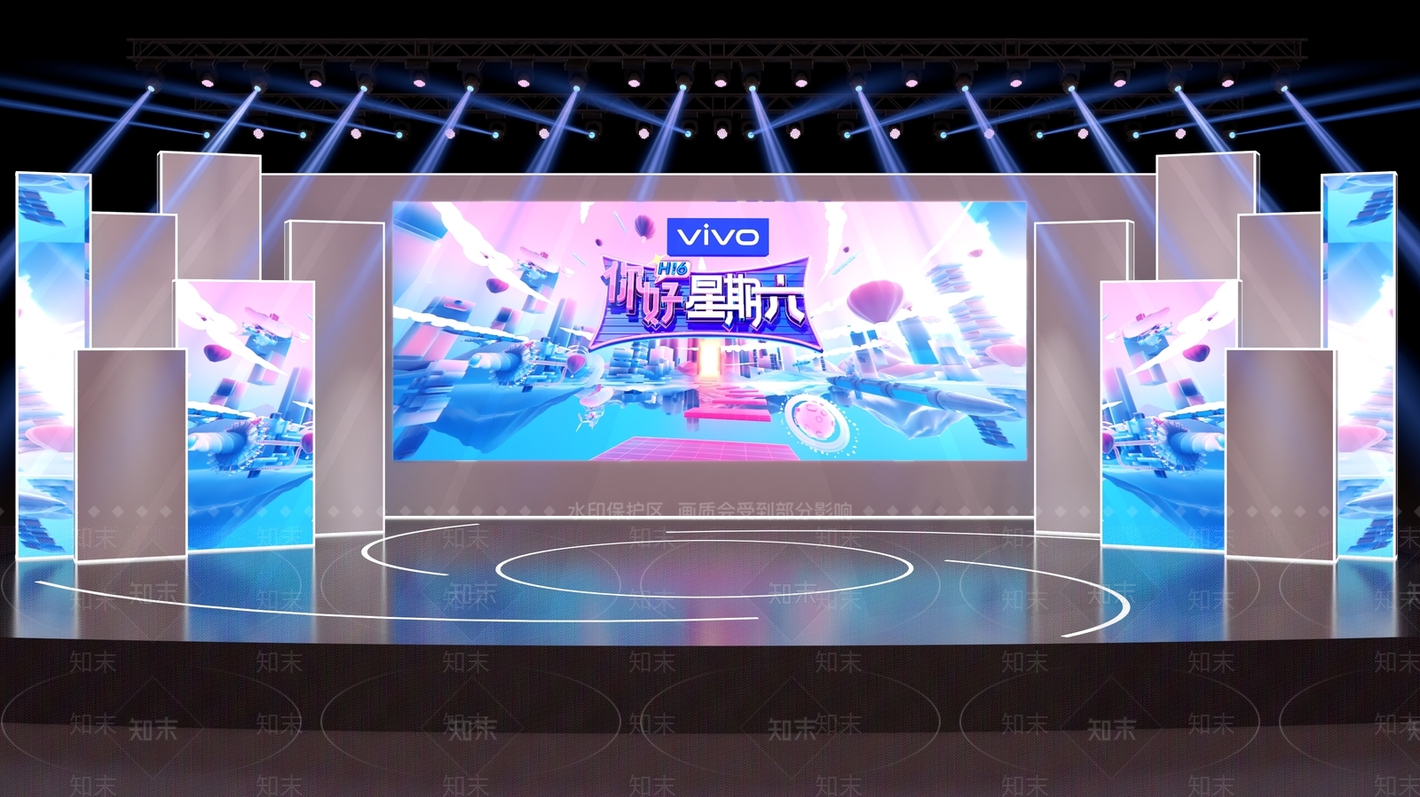 现代舞台SU模型下载【ID:1107053858】