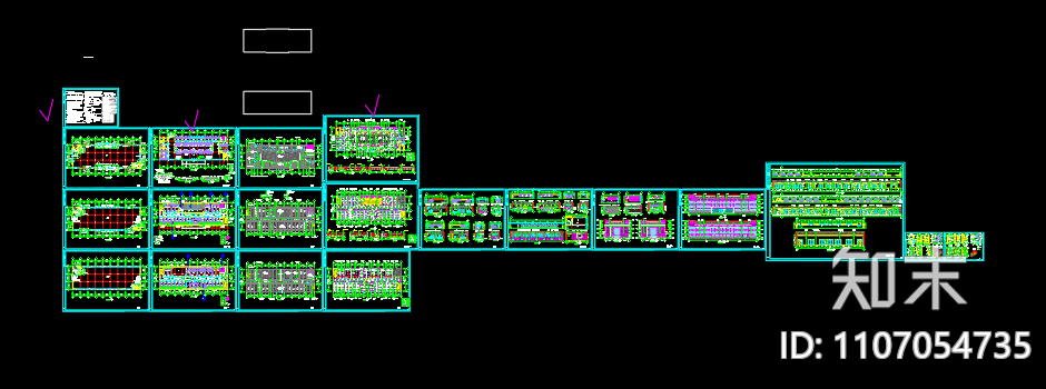 某办公楼装修建筑图设计cad施工图下载【ID:1107054735】