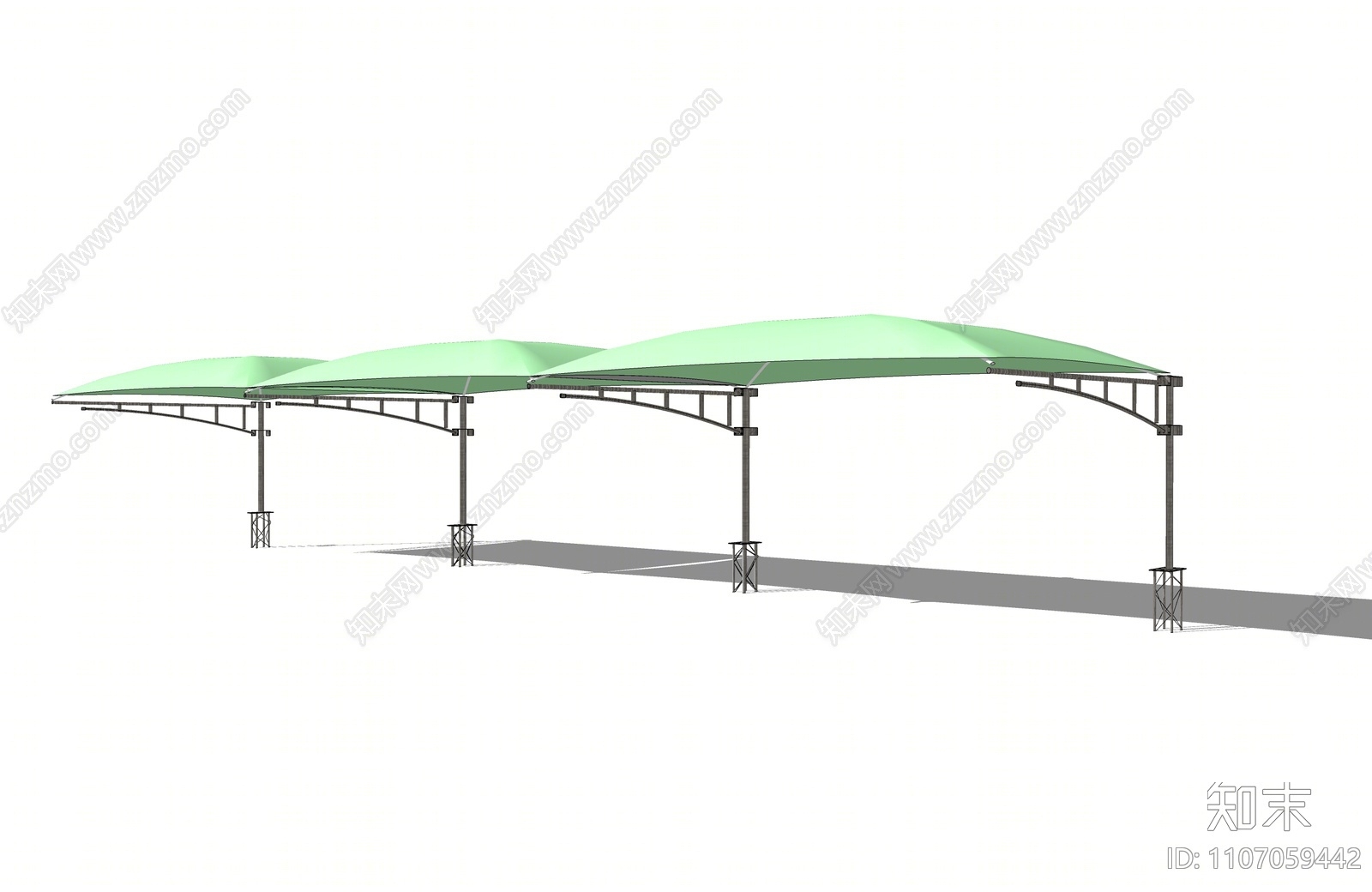 现代遮阳棚SU模型下载【ID:1107059442】