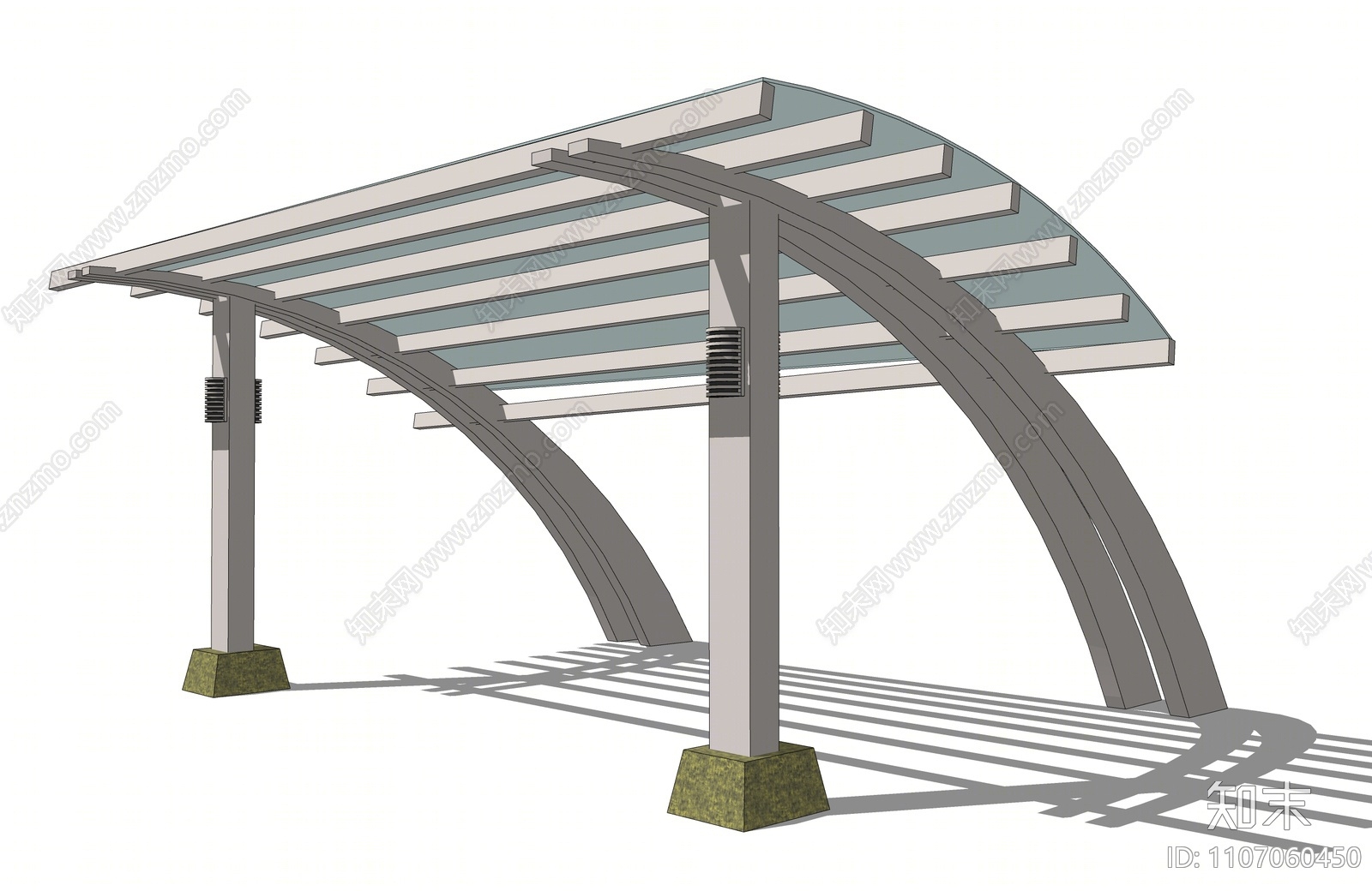 现代遮阳棚SU模型下载【ID:1107060450】