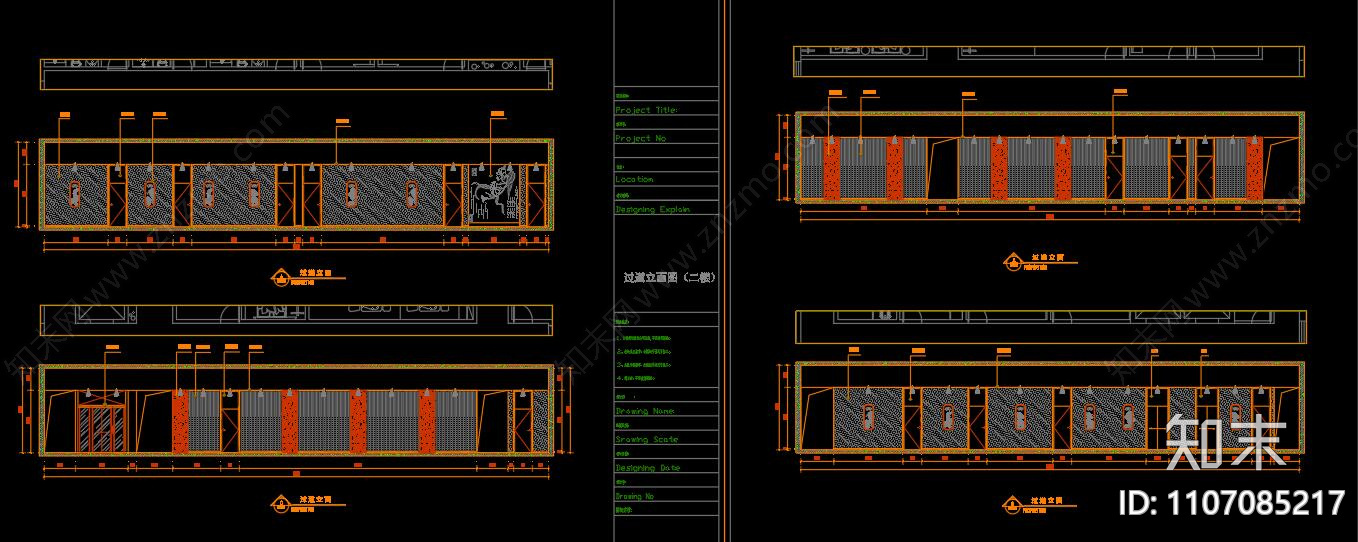 新中式养生会所CADcad施工图下载【ID:1107085217】