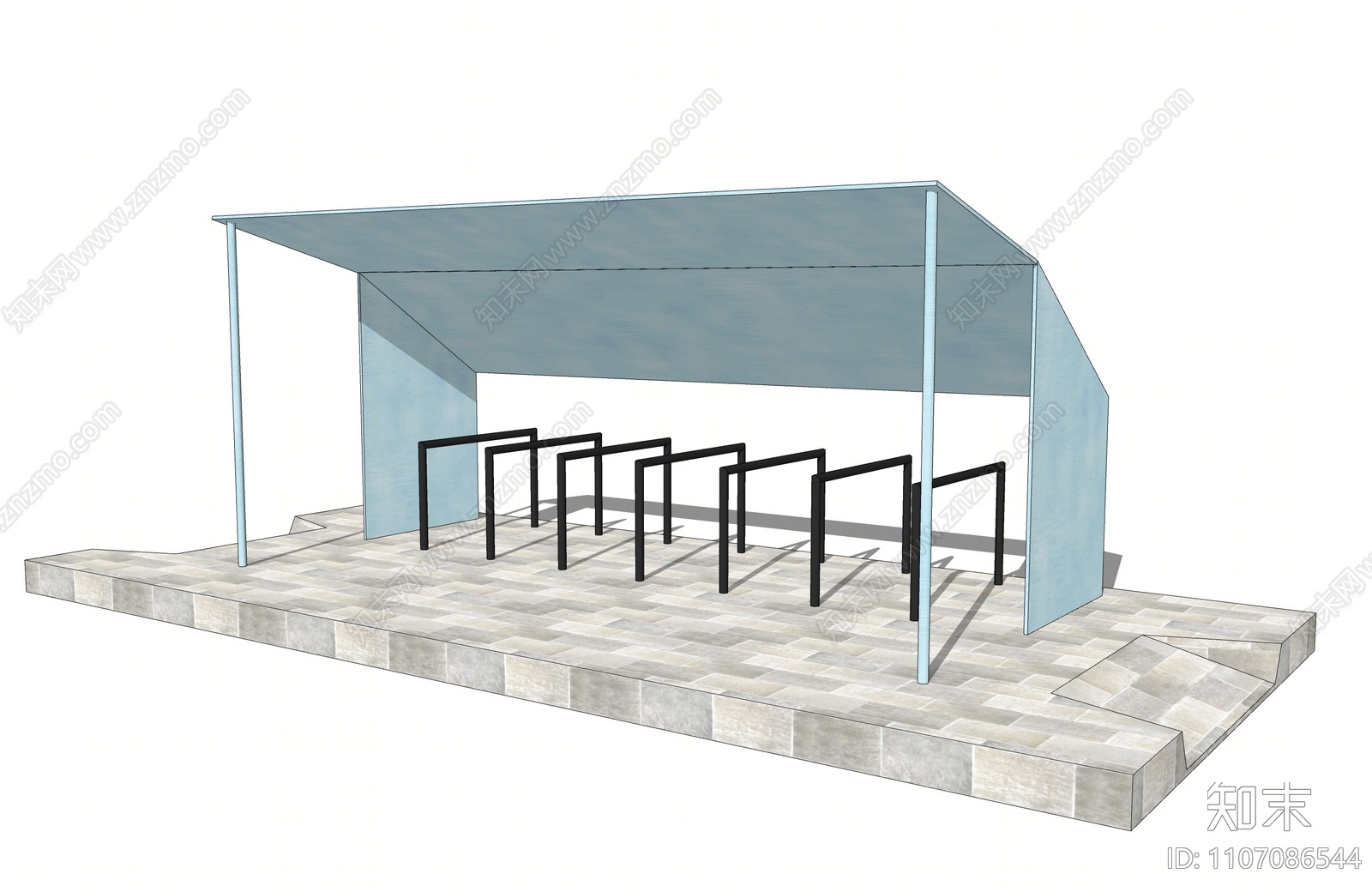 现代遮阳棚SU模型下载【ID:1107086544】