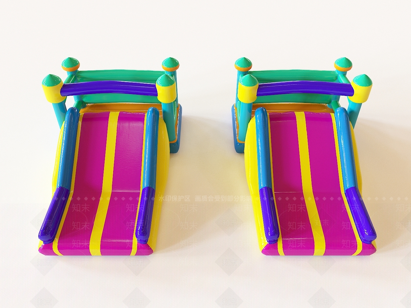 现代充气城堡3D模型下载【ID:1107102038】