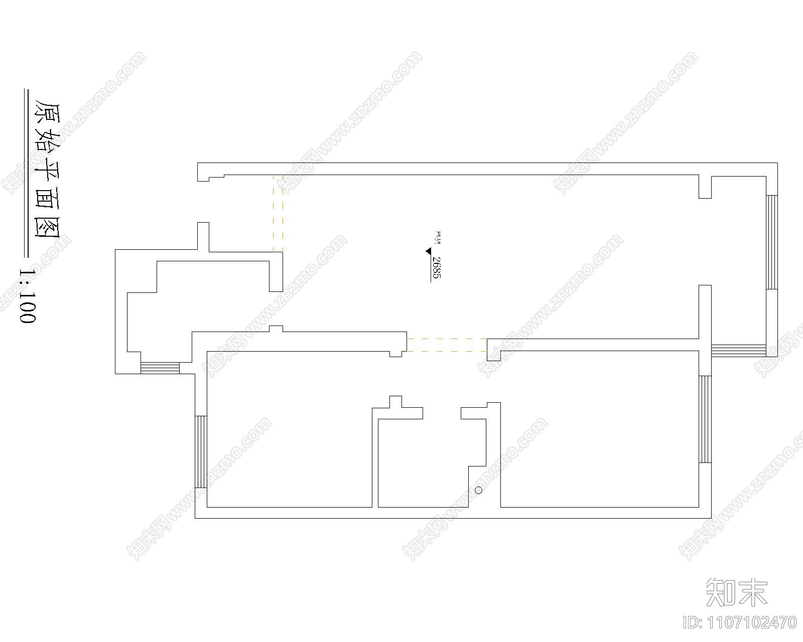 中海兰庭cad施工图下载【ID:1107102470】