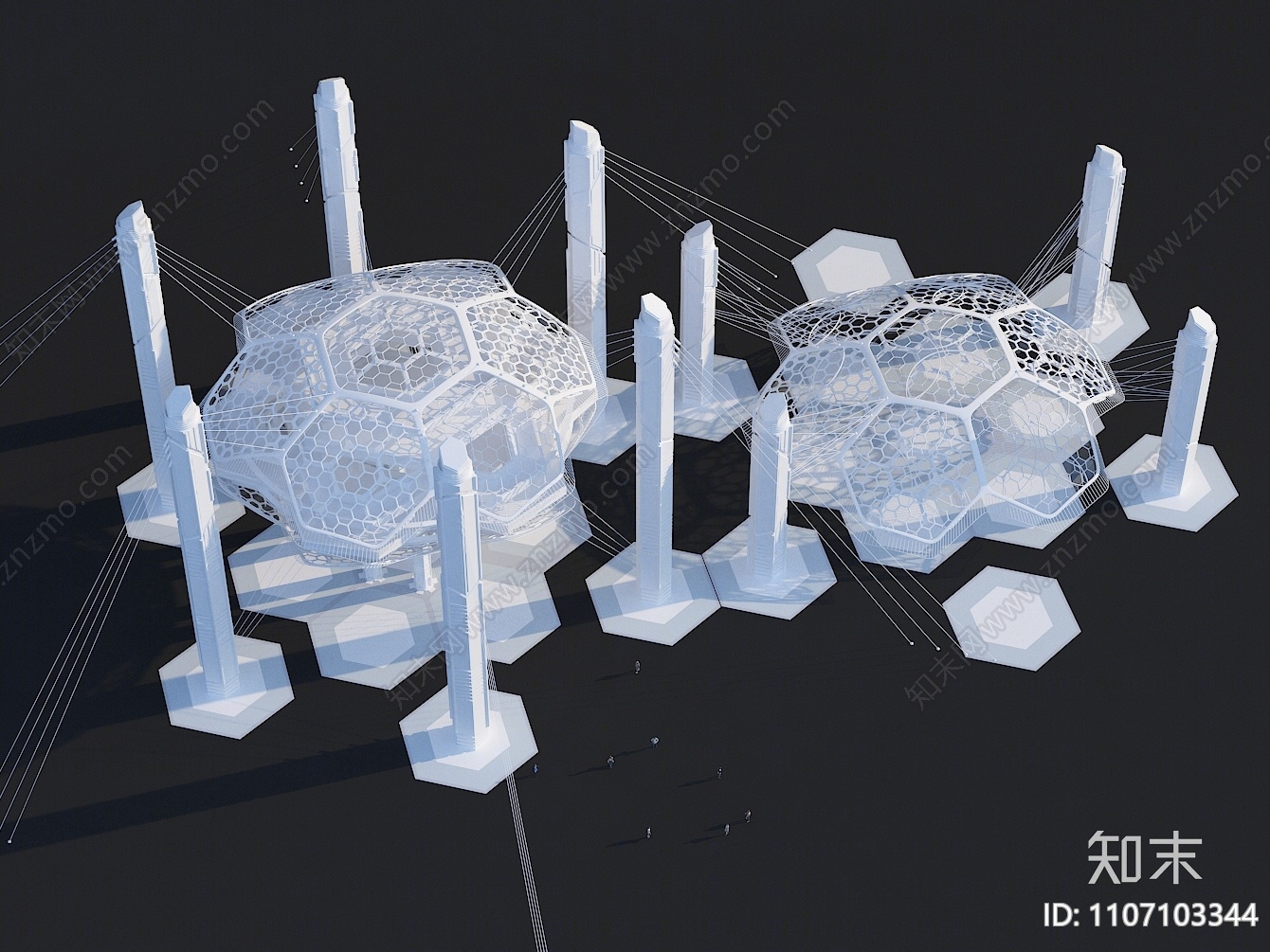 现代博物馆3D模型下载【ID:1107103344】