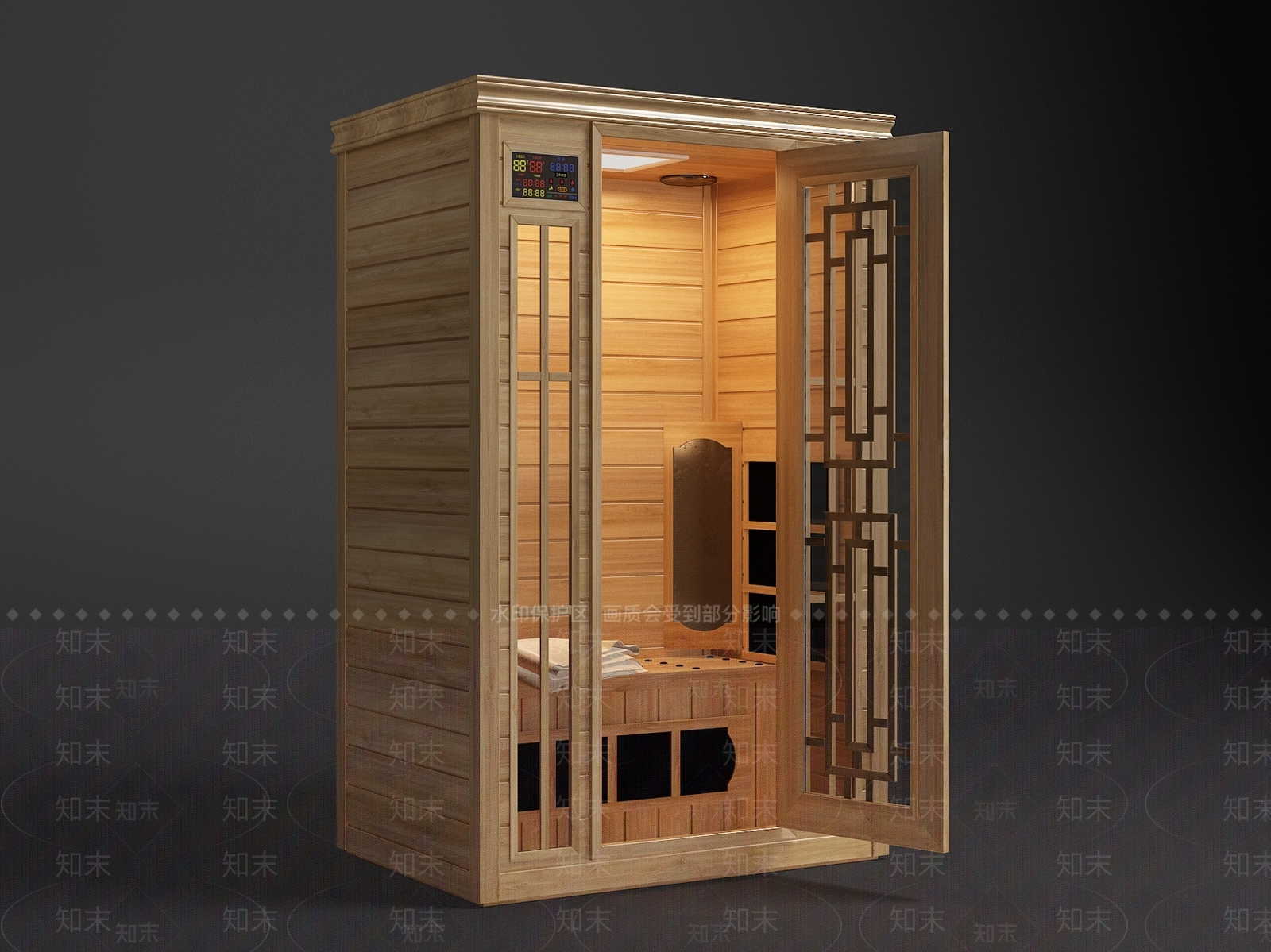 现代桑拿房3D模型下载【ID:1107104479】