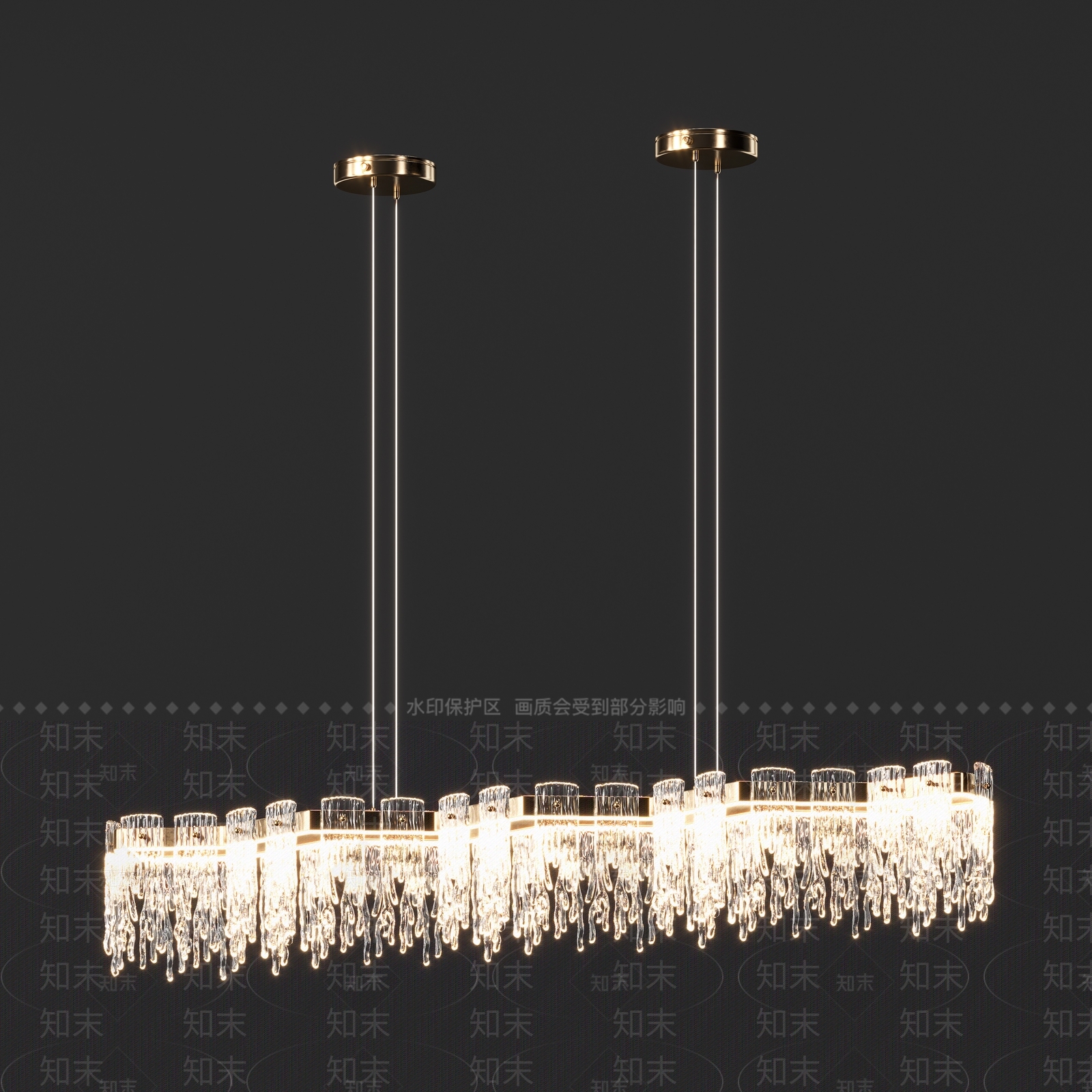 现代吊灯3D模型下载【ID:1107113518】