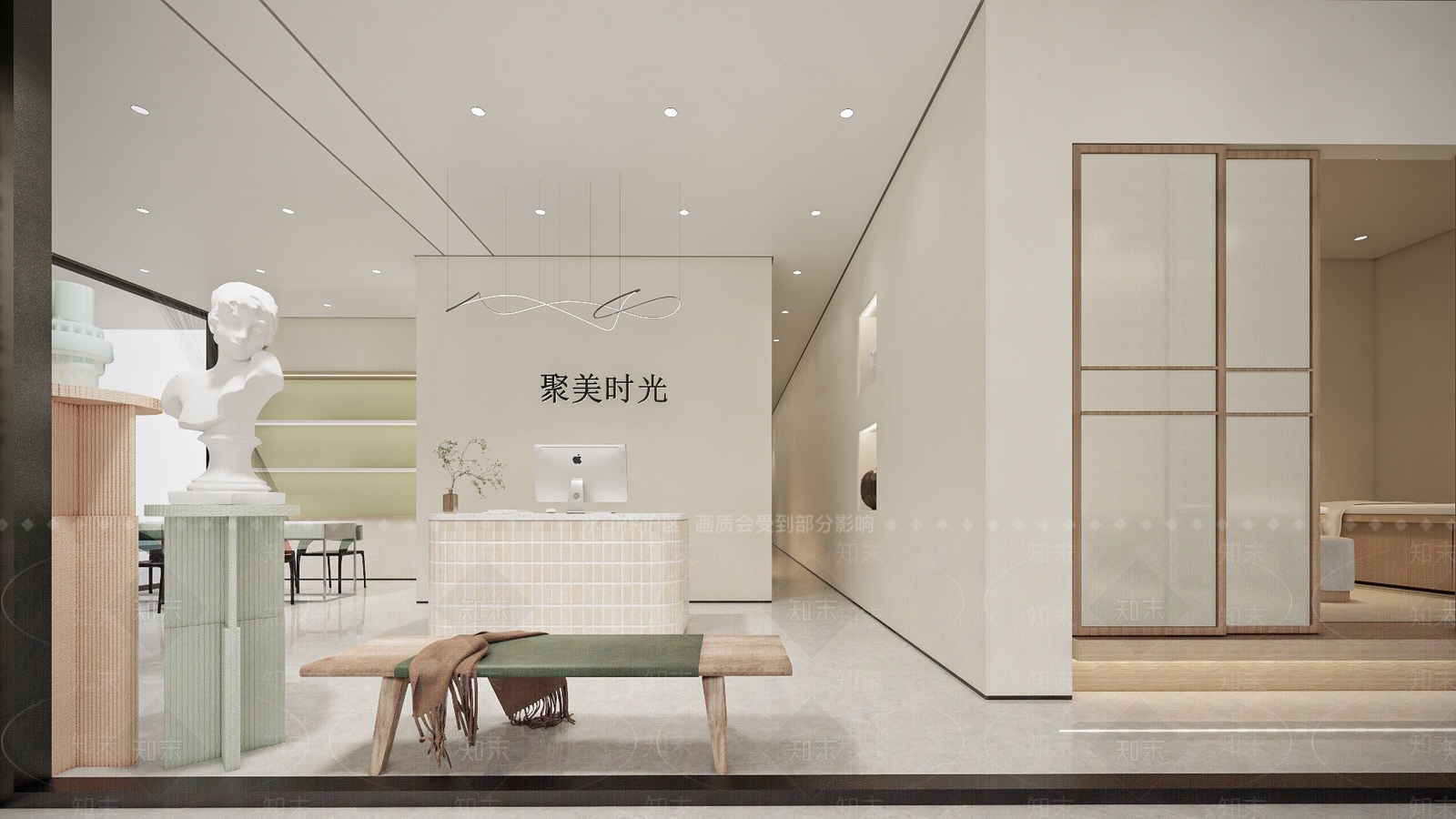 现代美容美甲SU模型下载【ID:1107115572】