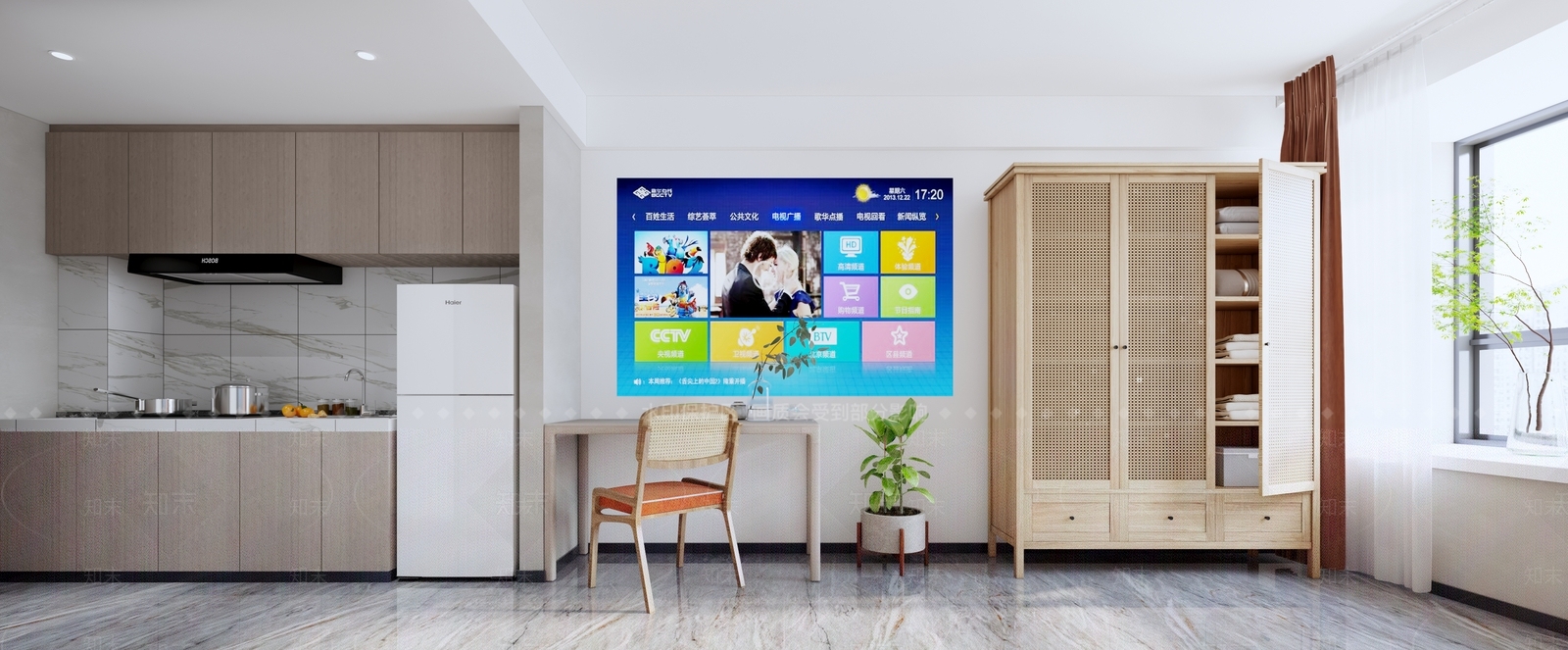 北欧单身公寓3D模型下载【ID:1107129263】