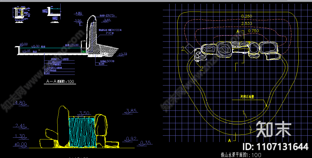 假山CAD节点施工图下载【ID:1107131644】