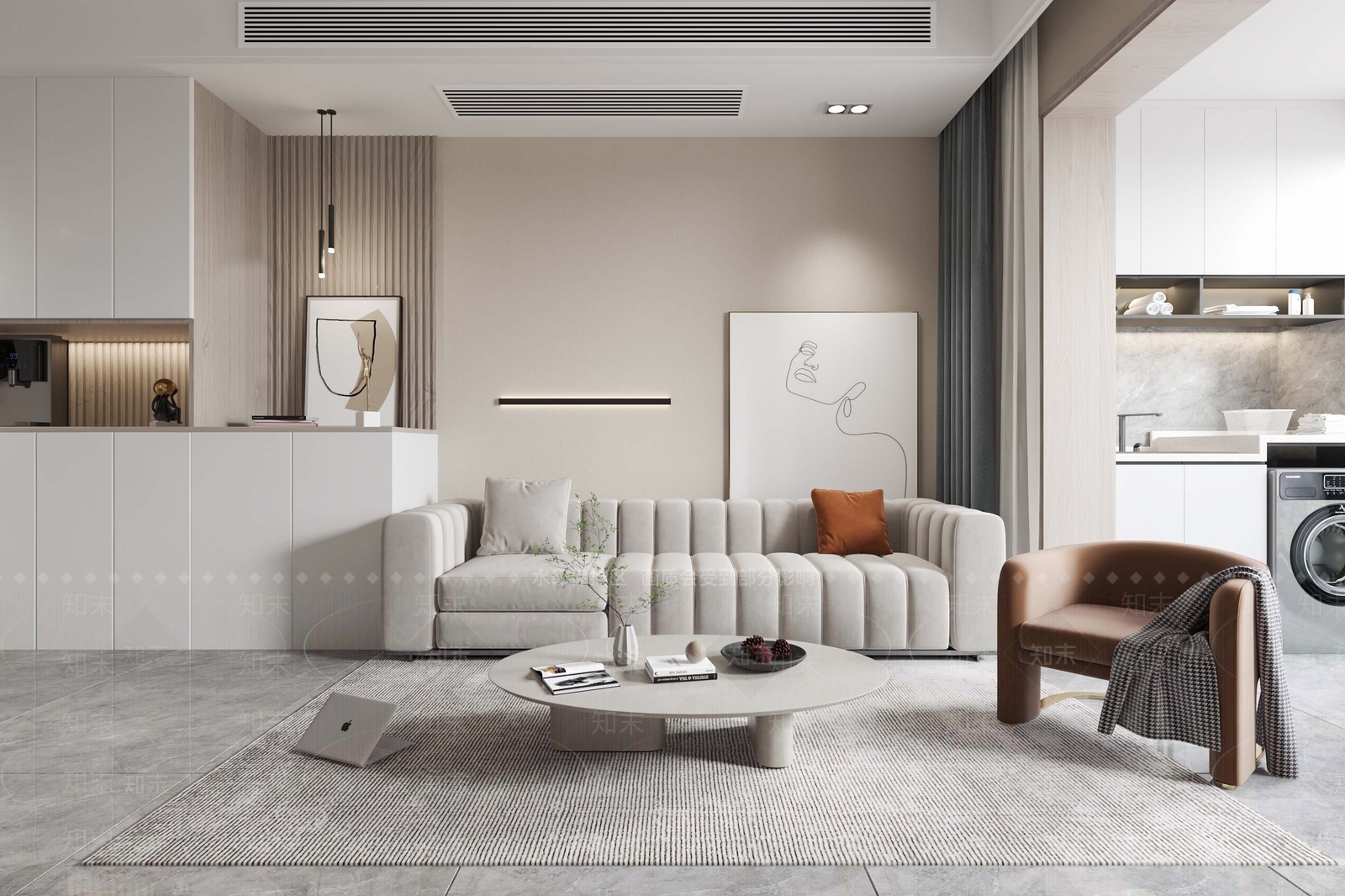 现代单身公寓3D模型下载【ID:1107133843】