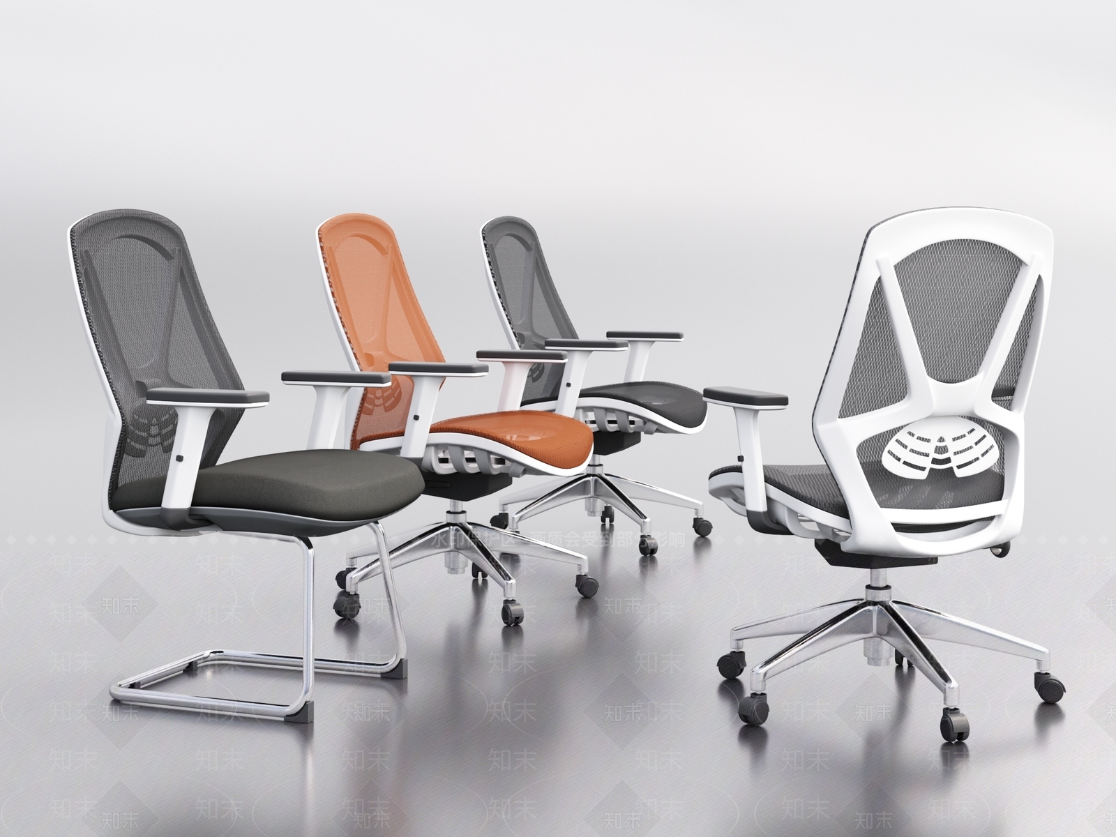 现代办公椅3D模型下载【ID:1107147015】