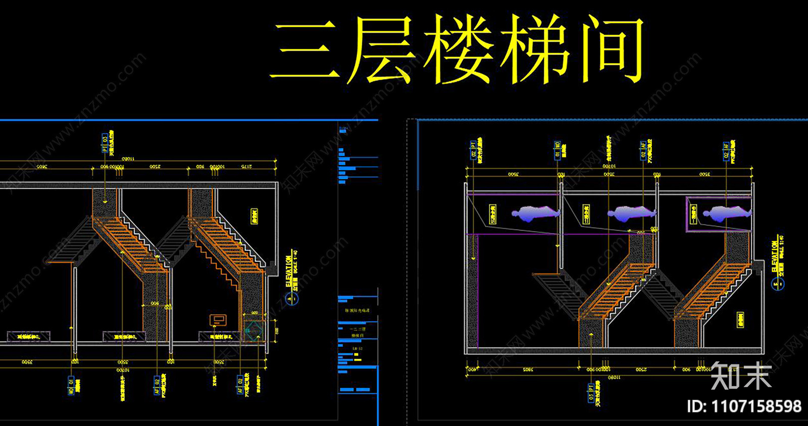 少儿培训机构CADcad施工图下载【ID:1107158598】