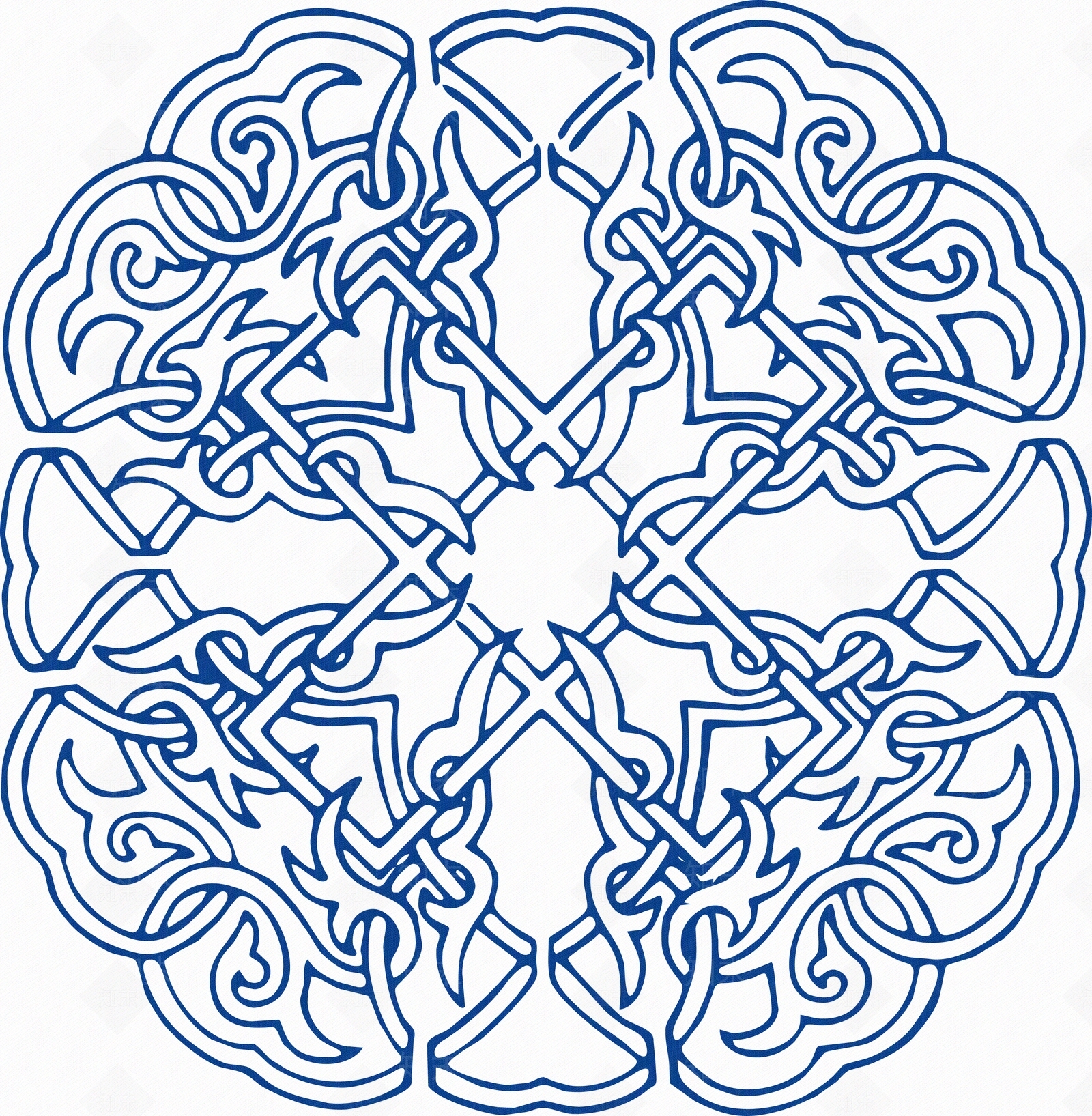 古代青花瓷图案花纹中国风图案贴图下载【id:1107163795】_【知末网贴