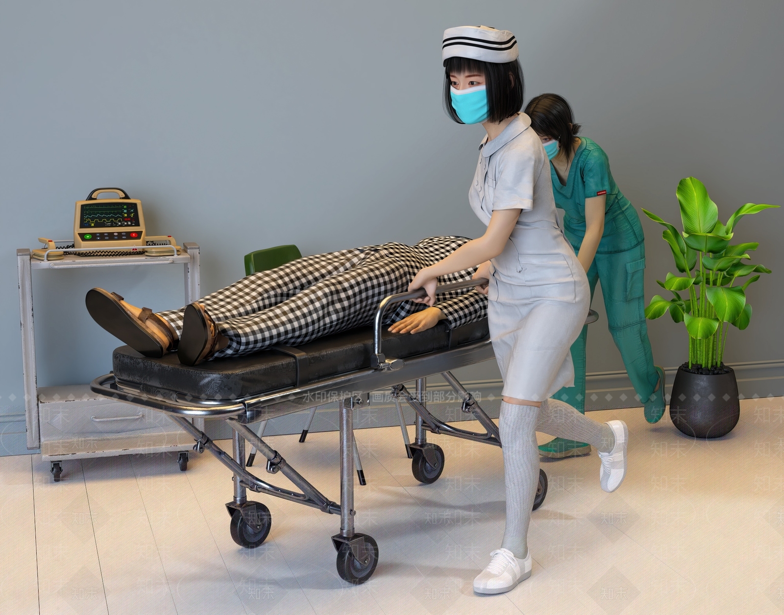 现代多人3D模型下载【ID:1107164846】