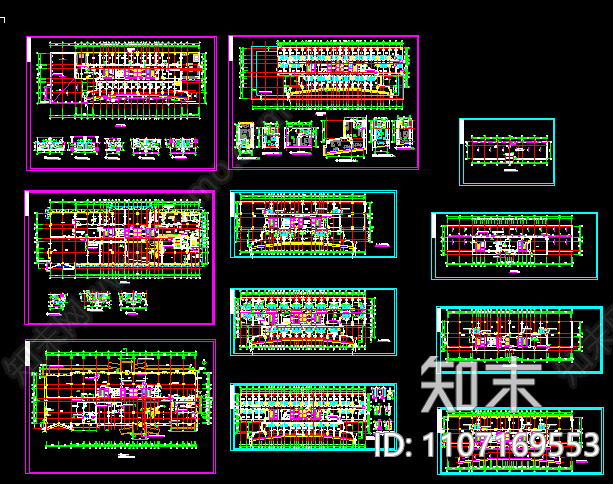 五星级酒店平面图施工图下载【ID:1107169553】