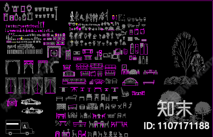 综合立面装修图库施工图下载【ID:1107171188】